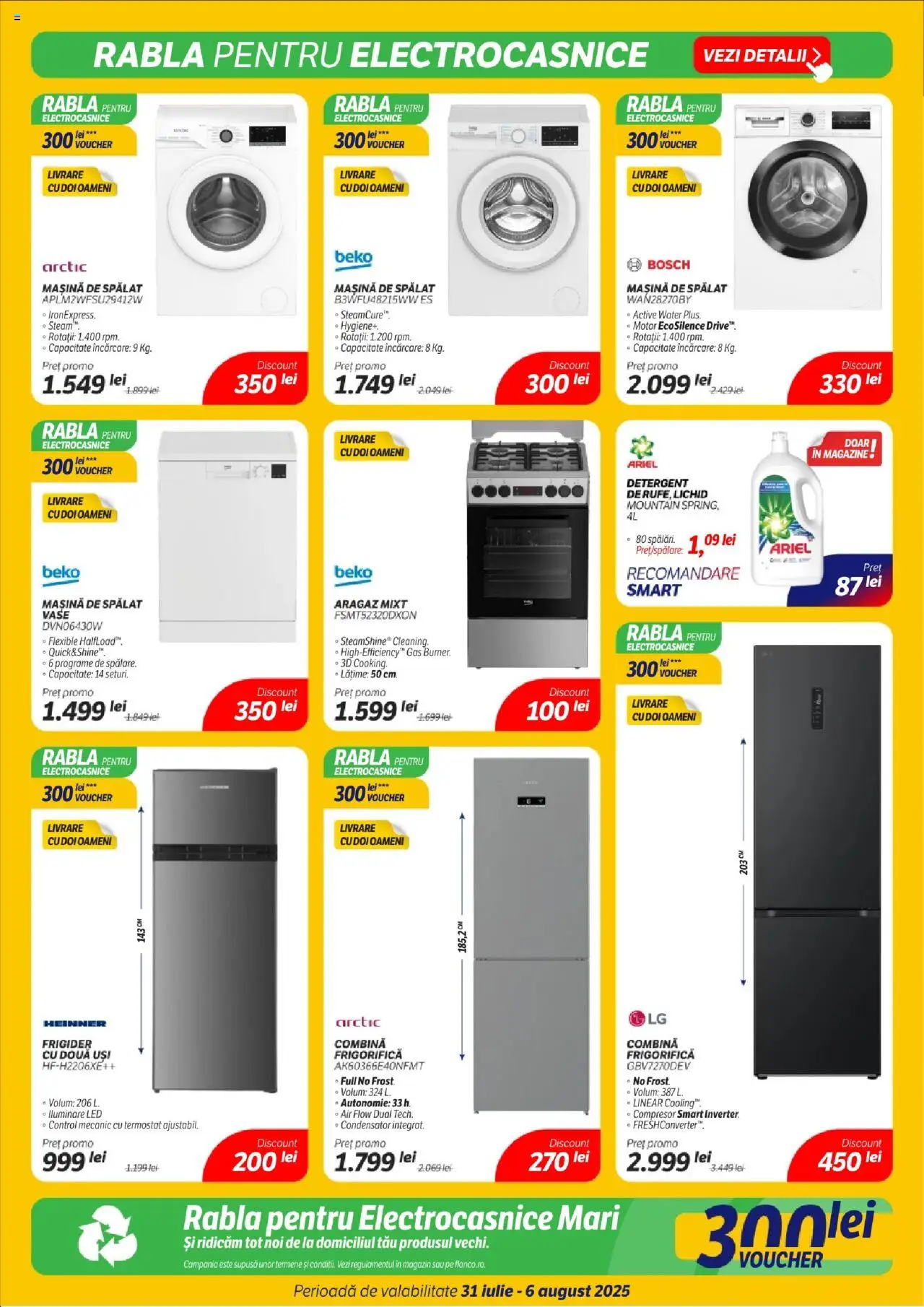 Catalog Flanco 31 Iulie - 5 August 2025 | Pagina 11 | Produse: Frigider, Aragaz, Babak, Detergent
