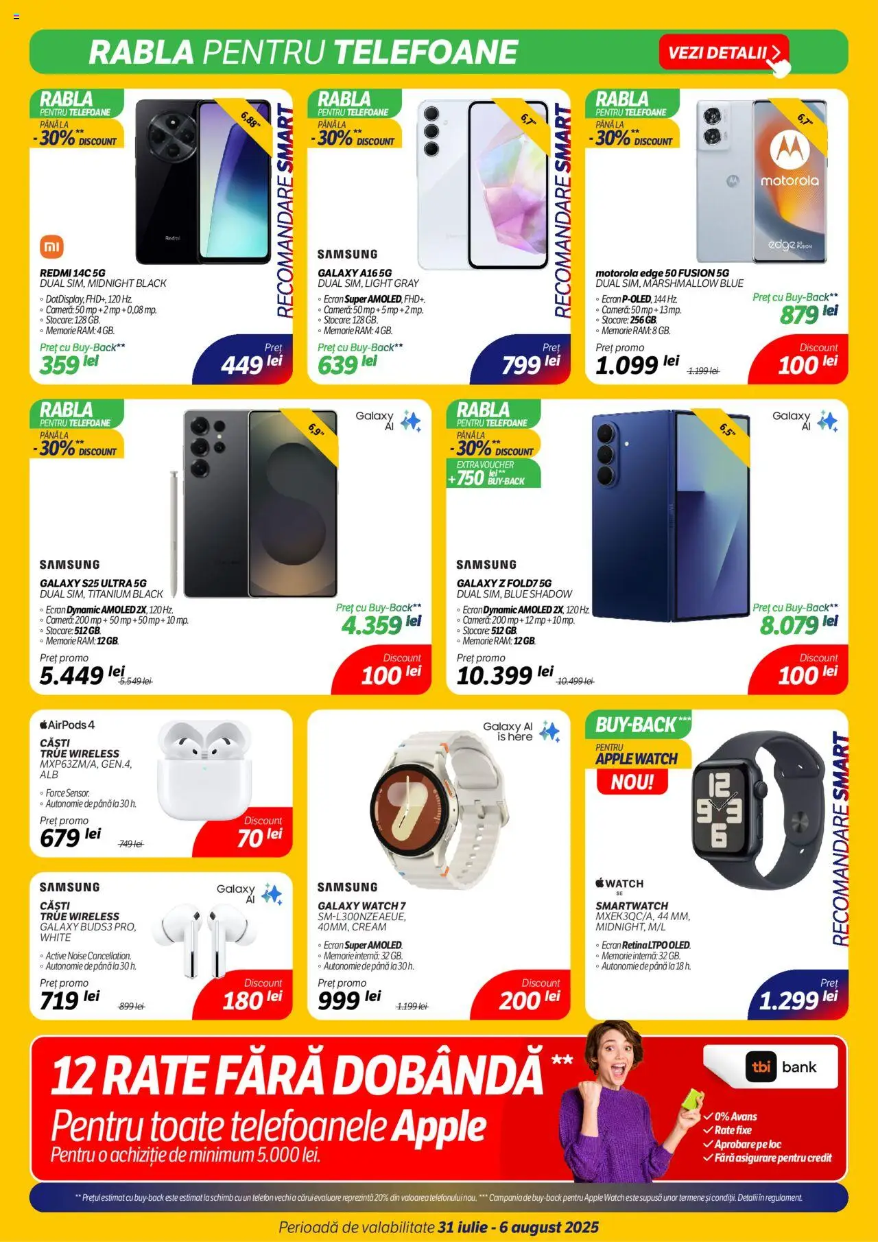 Catalog Flanco 31 Iulie - 5 August 2025 | Pagina 7 | Produse: Telefon, Memorie, Cameră, Smartwatch