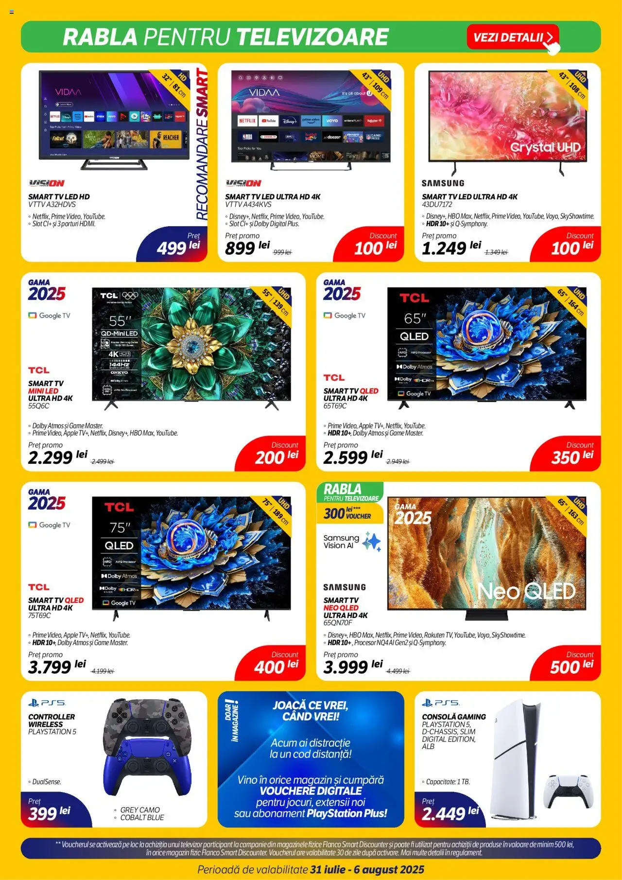 Catalog Flanco 31 Iulie - 5 August 2025 | Pagina 8 | Produse: Televizor, Playstation, Babak, Apple