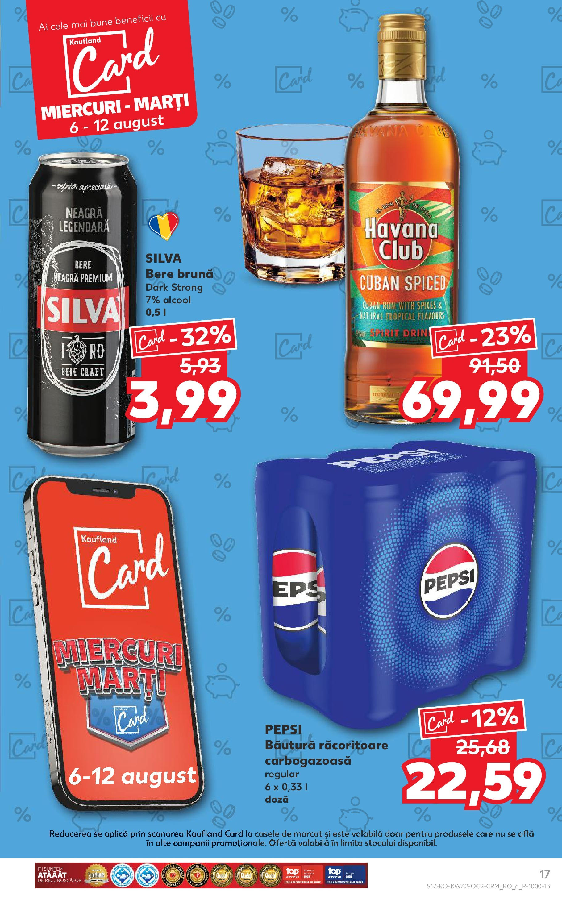 Catalog Kaufland 6 - 11 August 2025 | Pagina 17 | Produse: Bere