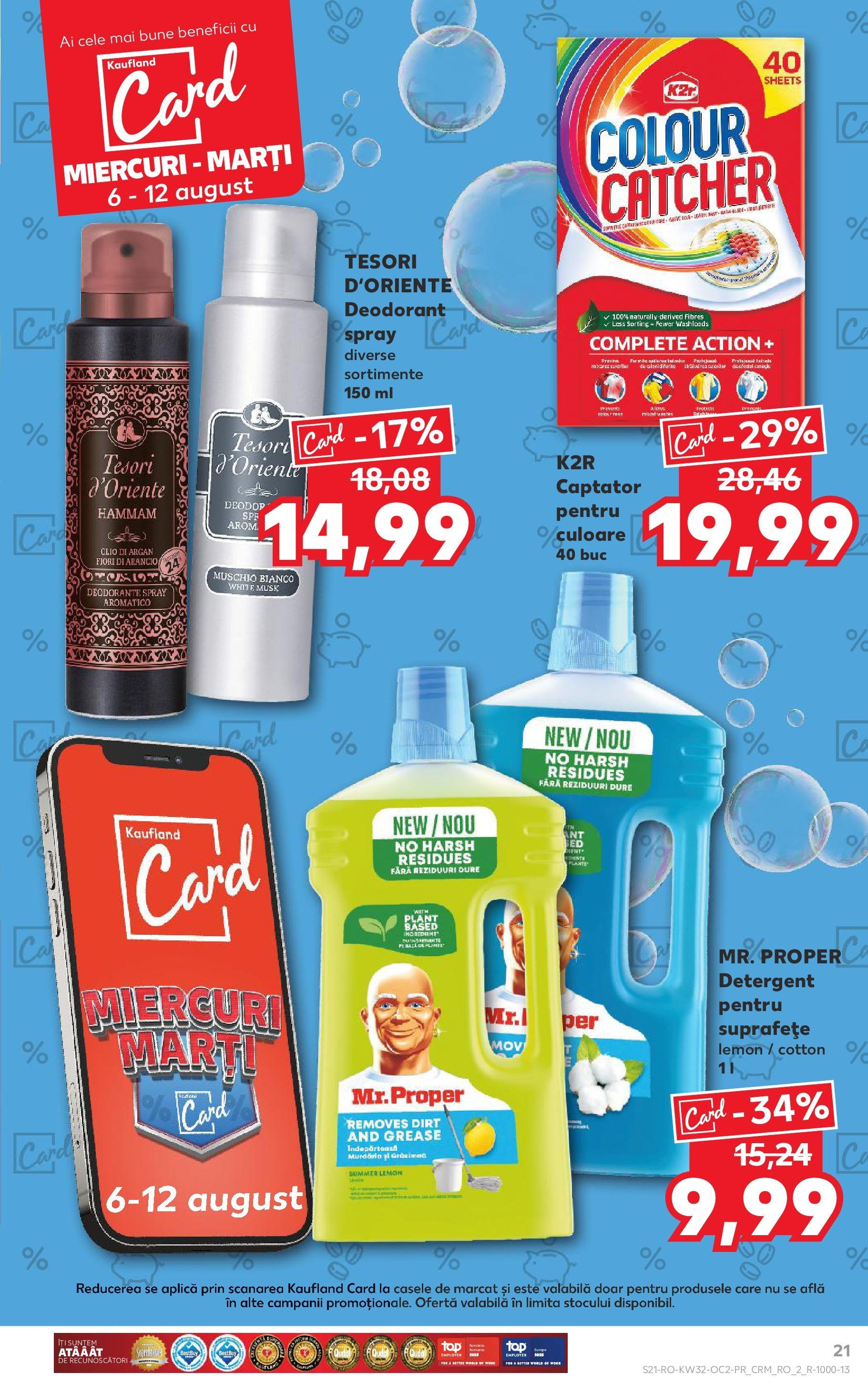 Catalog Kaufland 6 - 11 August 2025 | Pagina 21 | Produse: Deodorant, Detergent