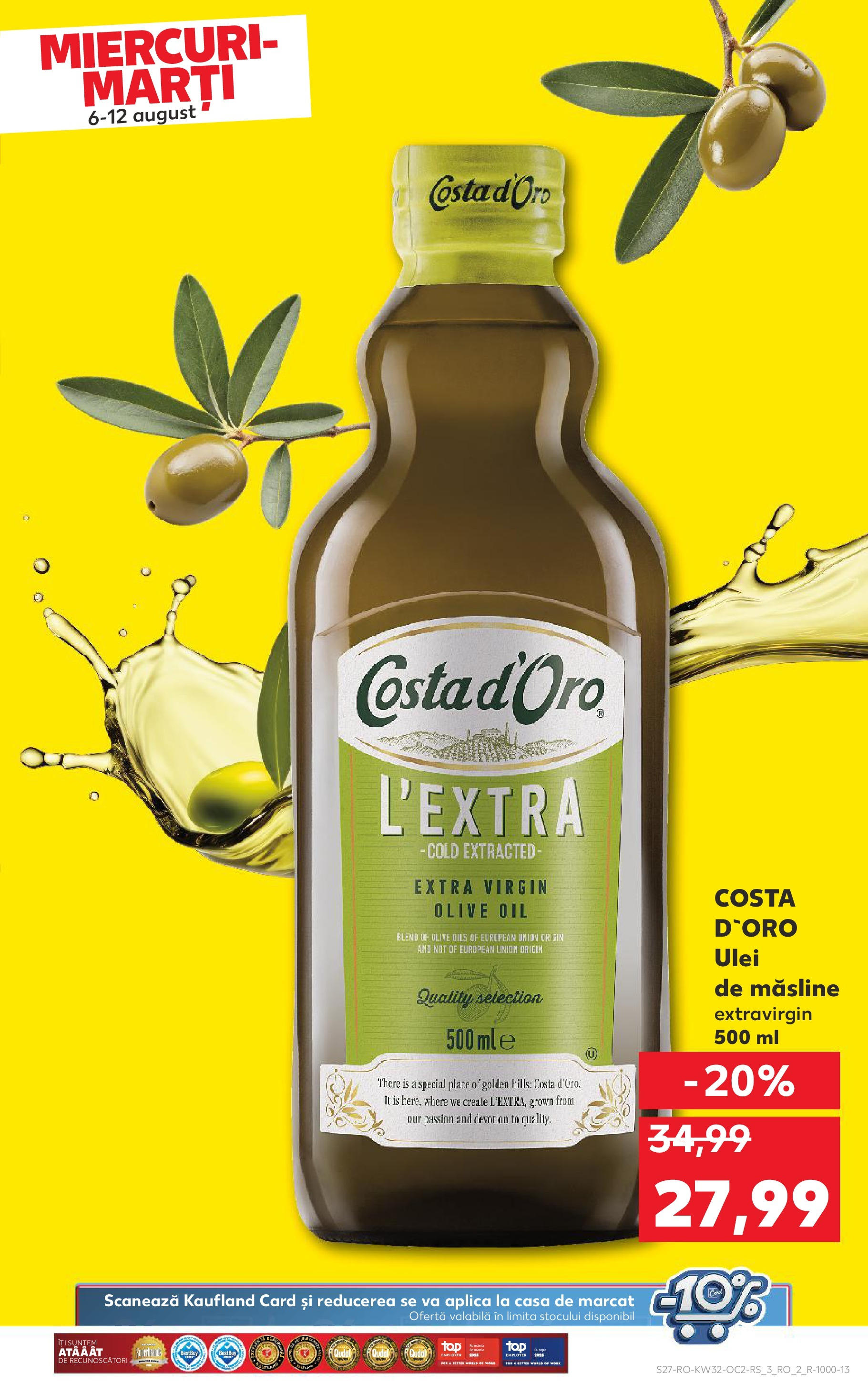 Catalog Kaufland 6 - 11 August 2025 | Pagina 27 | Produse: Măsline, Ulei
