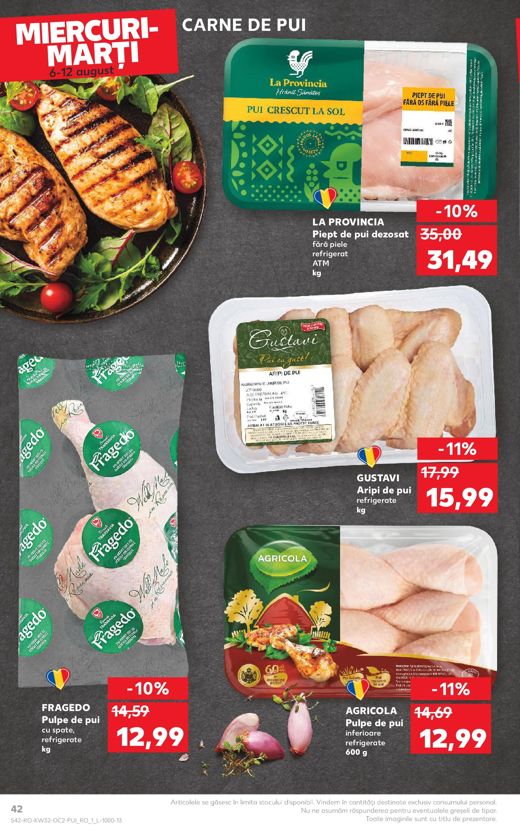 Catalog Kaufland 6 - 11 August 2025 | Pagina 42 | Produse: Hacıyatmaz Kedi Oyuncağı, Carne De Pui