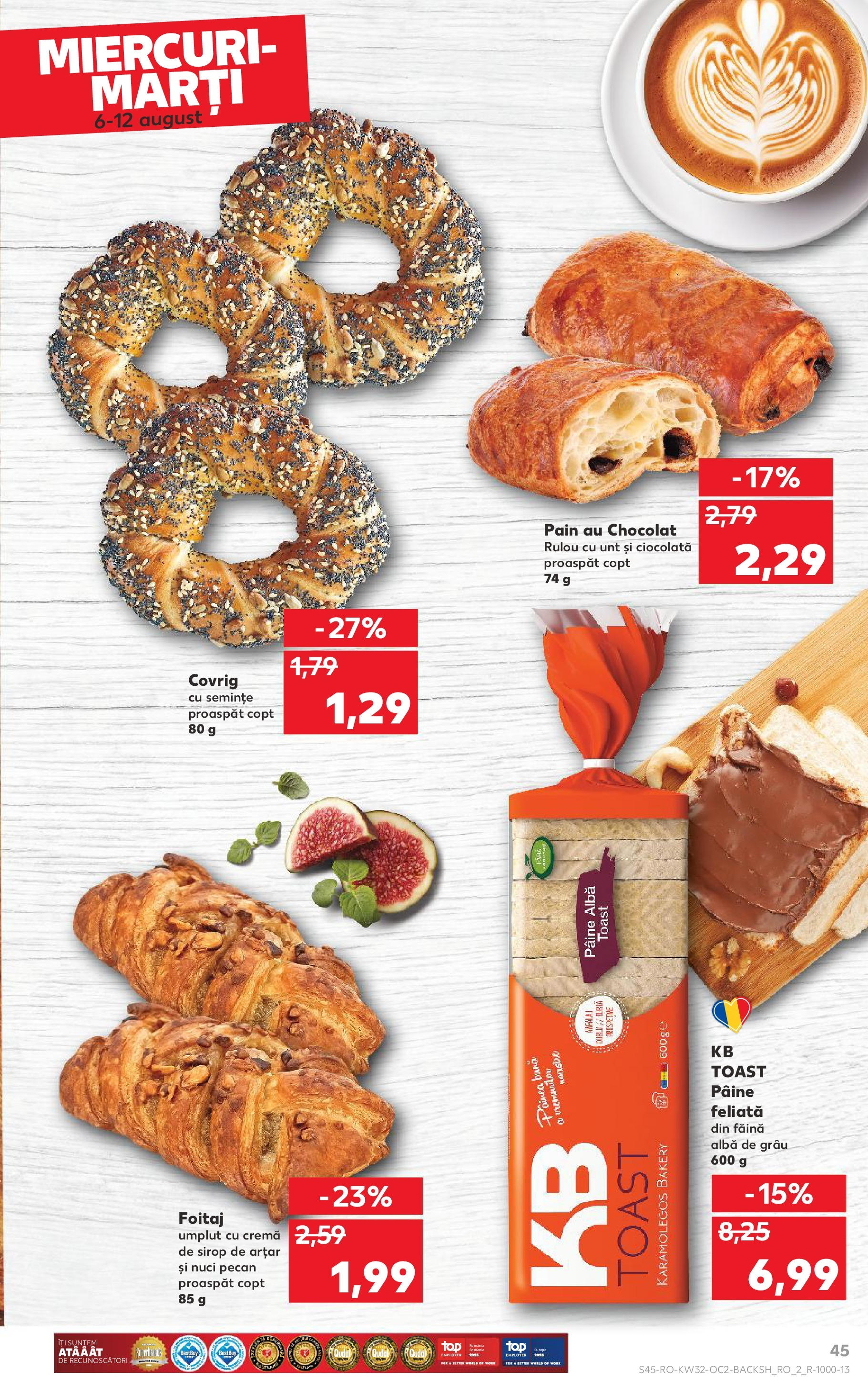 Catalog Kaufland 6 - 11 August 2025 | Pagina 45 | Produse: Semințe, Cremă, Pâine, Sirop de arțar
