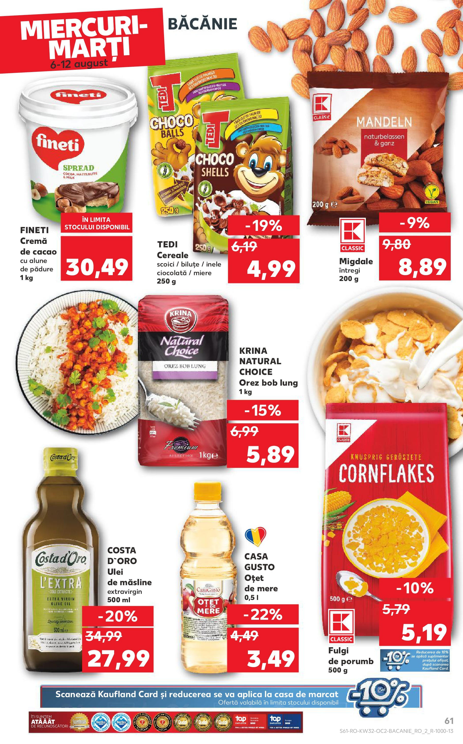 Catalog Kaufland 6 - 11 August 2025 | Pagina 61 | Produse: Alune, Cremă, Ulei, Oțet