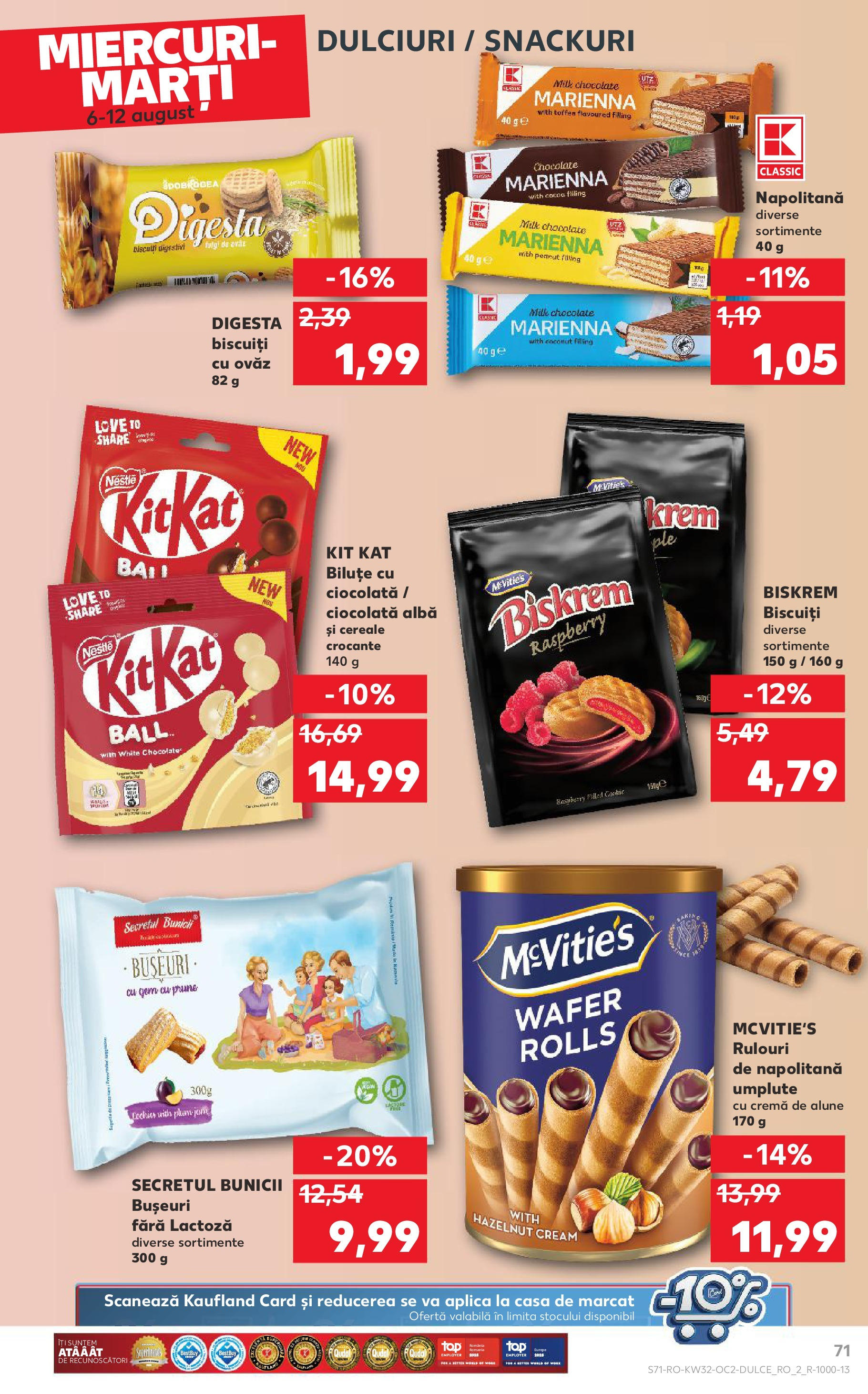 Catalog Kaufland 6 - 11 August 2025 | Pagina 71 | Produse: Alune, Cremă, Prune, Cereale