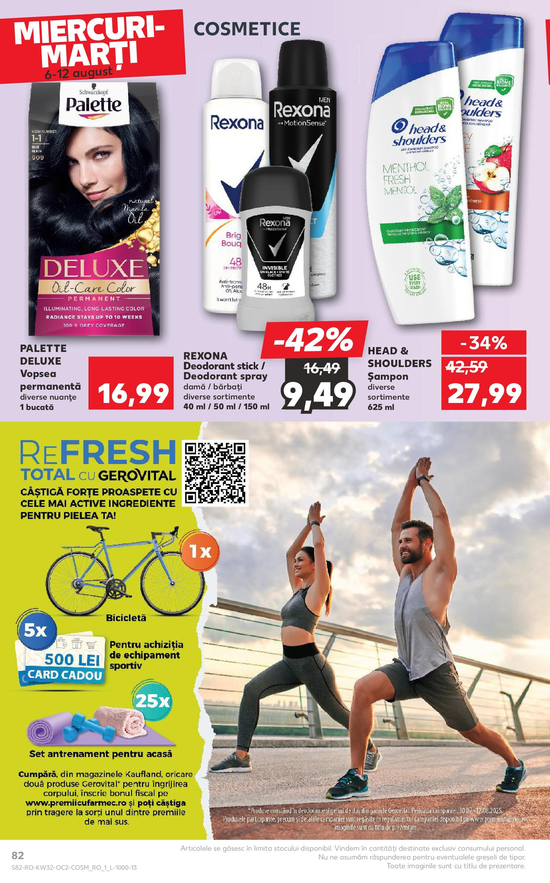Catalog Kaufland 6 - 11 August 2025 | Pagina 82 | Produse: Vopsea, Duș, Dana kuşbaşı, Deodorant