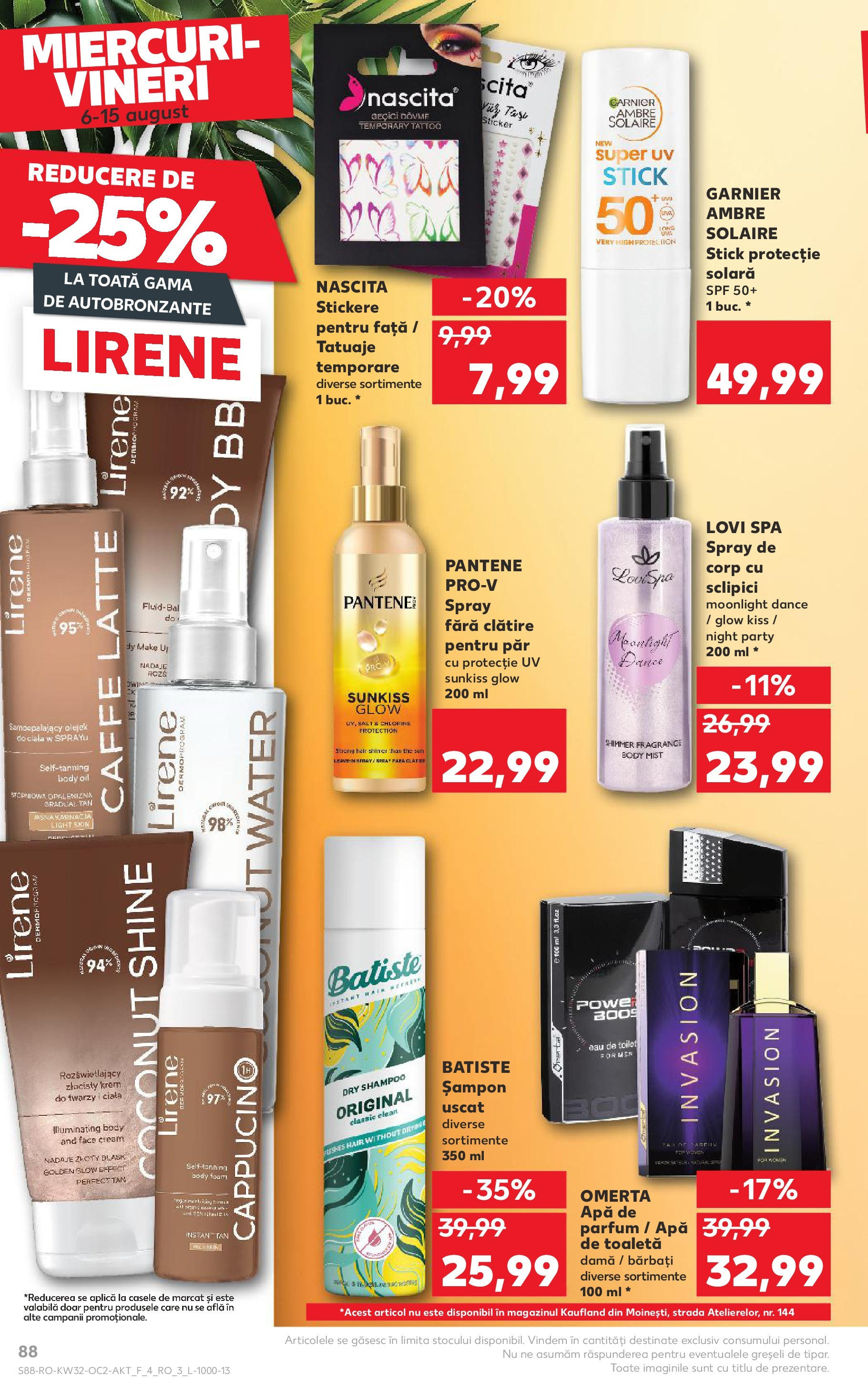 Catalog Kaufland 6 - 11 August 2025 | Pagina 88 | Produse: Pomelo, Toaletă, Șampon, Protecție solară