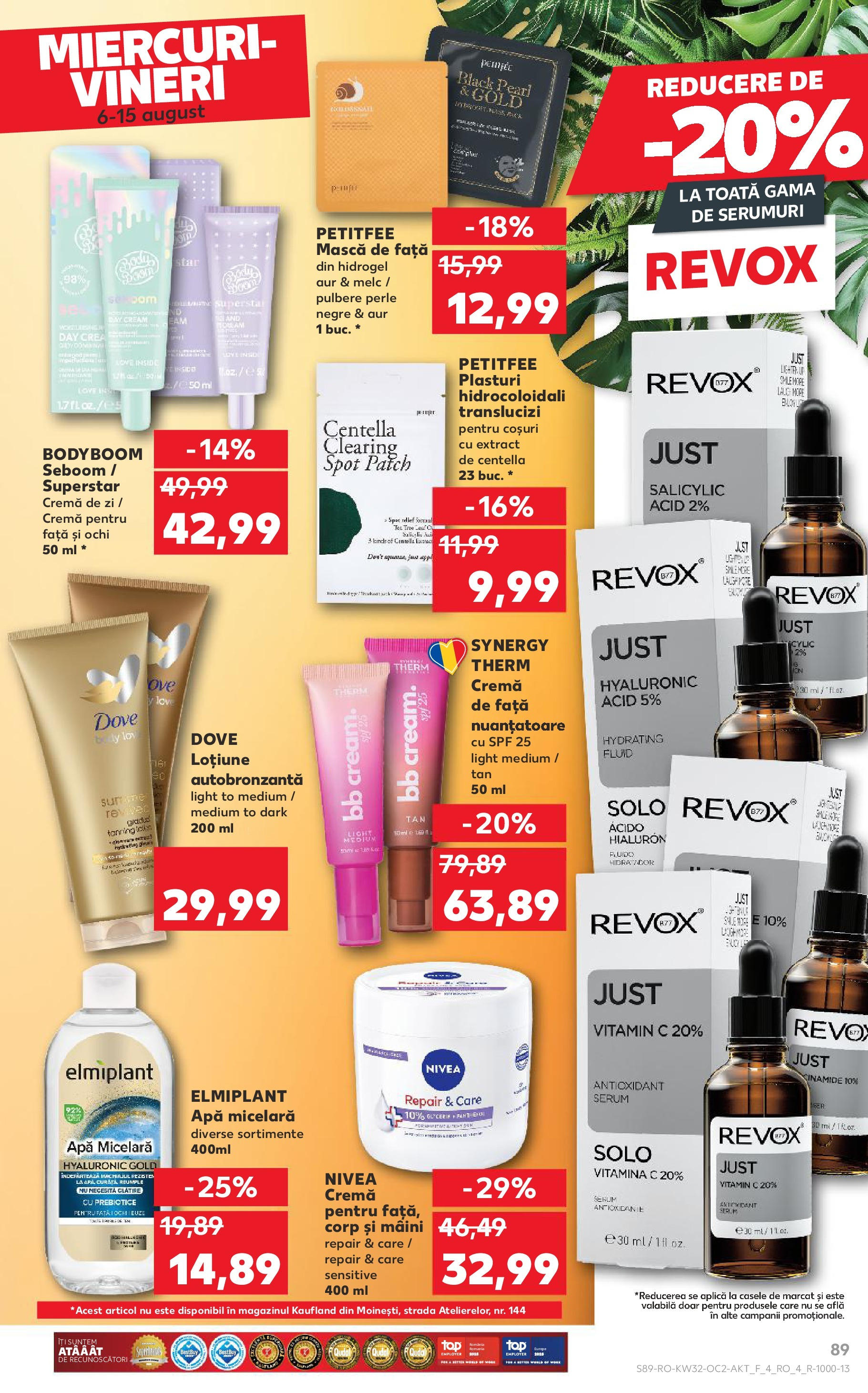 Catalog Kaufland 6 - 11 August 2025 | Pagina 89 | Produse: Cremă de zi, Akrilik boya, Cremă, Cremă pentru față