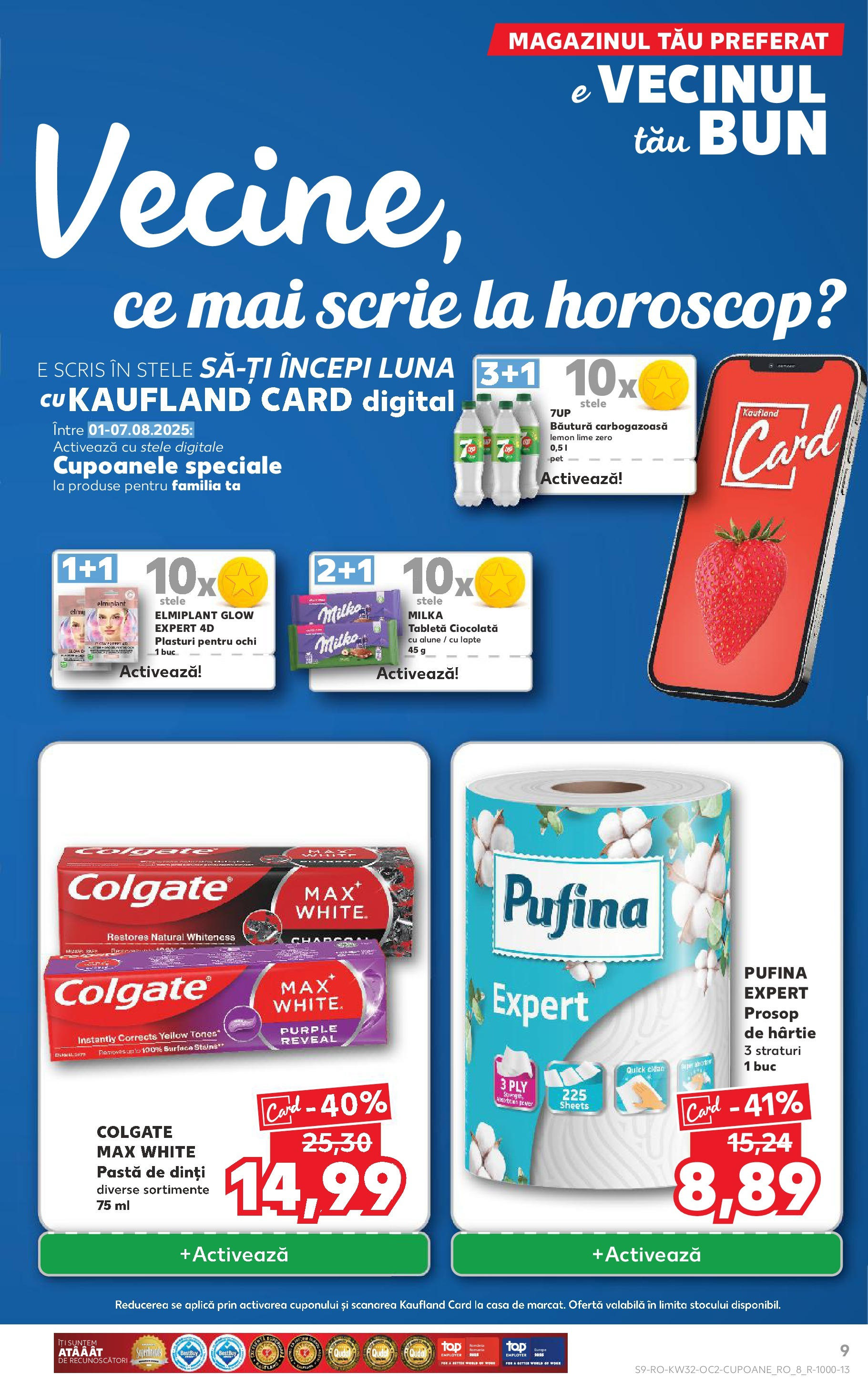 Catalog Kaufland 6 - 11 August 2025 | Pagina 9 | Produse: Lime, Plasturi, Pomelo, Pastă de dinți