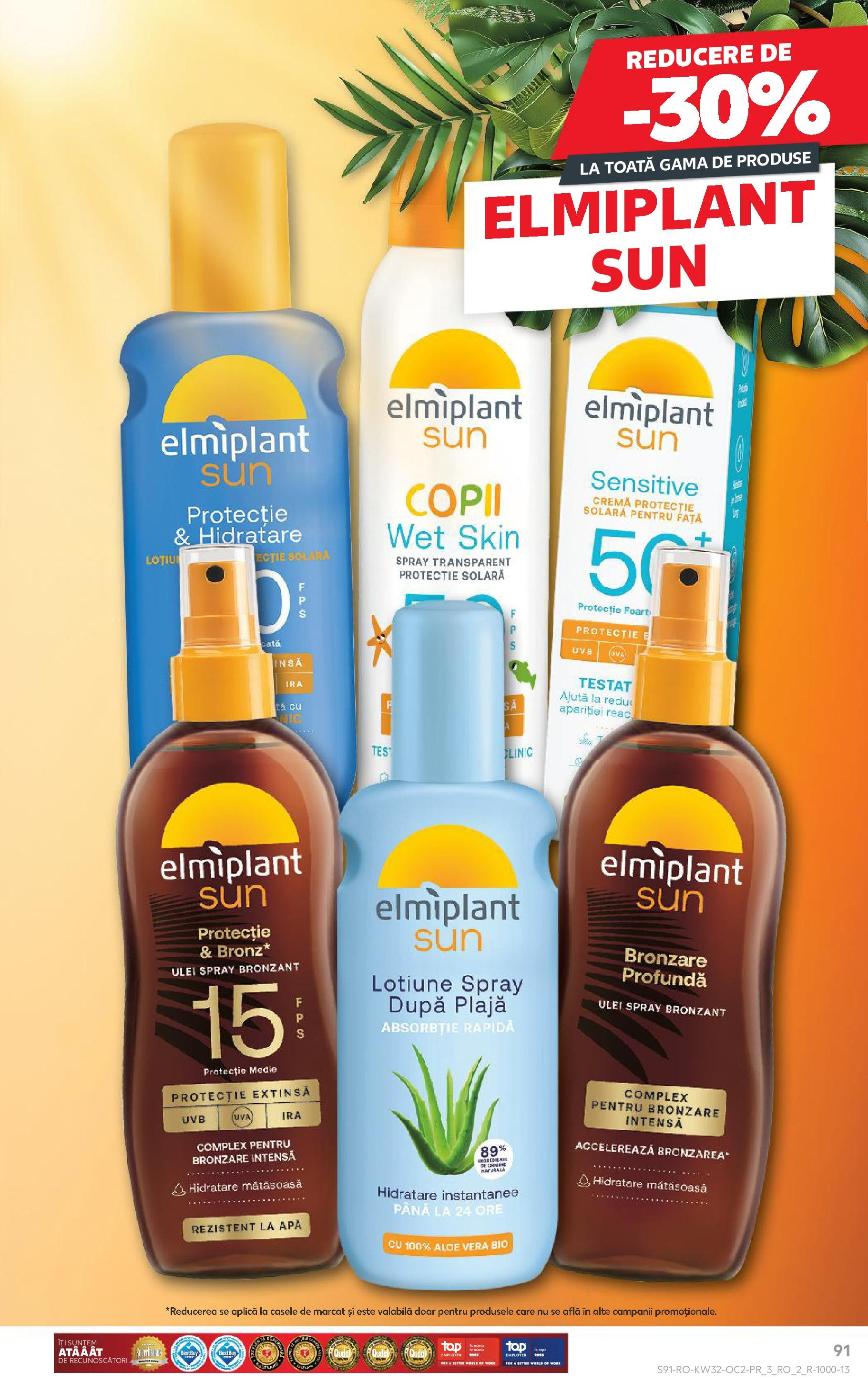 Catalog Kaufland 6 - 11 August 2025 | Pagina 91 | Produse: Aloe vera, Ulei, Loțiune protecție solară, Apă