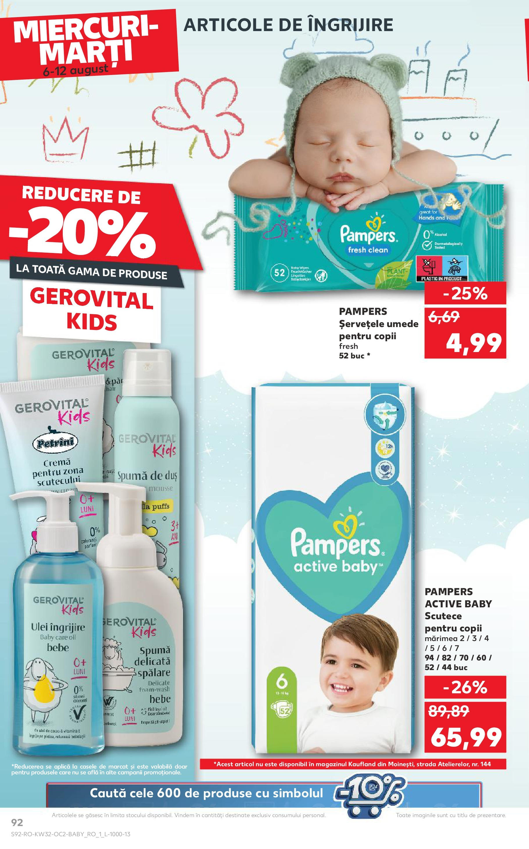 Catalog Kaufland 6 - 11 August 2025 | Pagina 92 | Produse: Pirinç gevreği, Duș, Ulei, Scutece