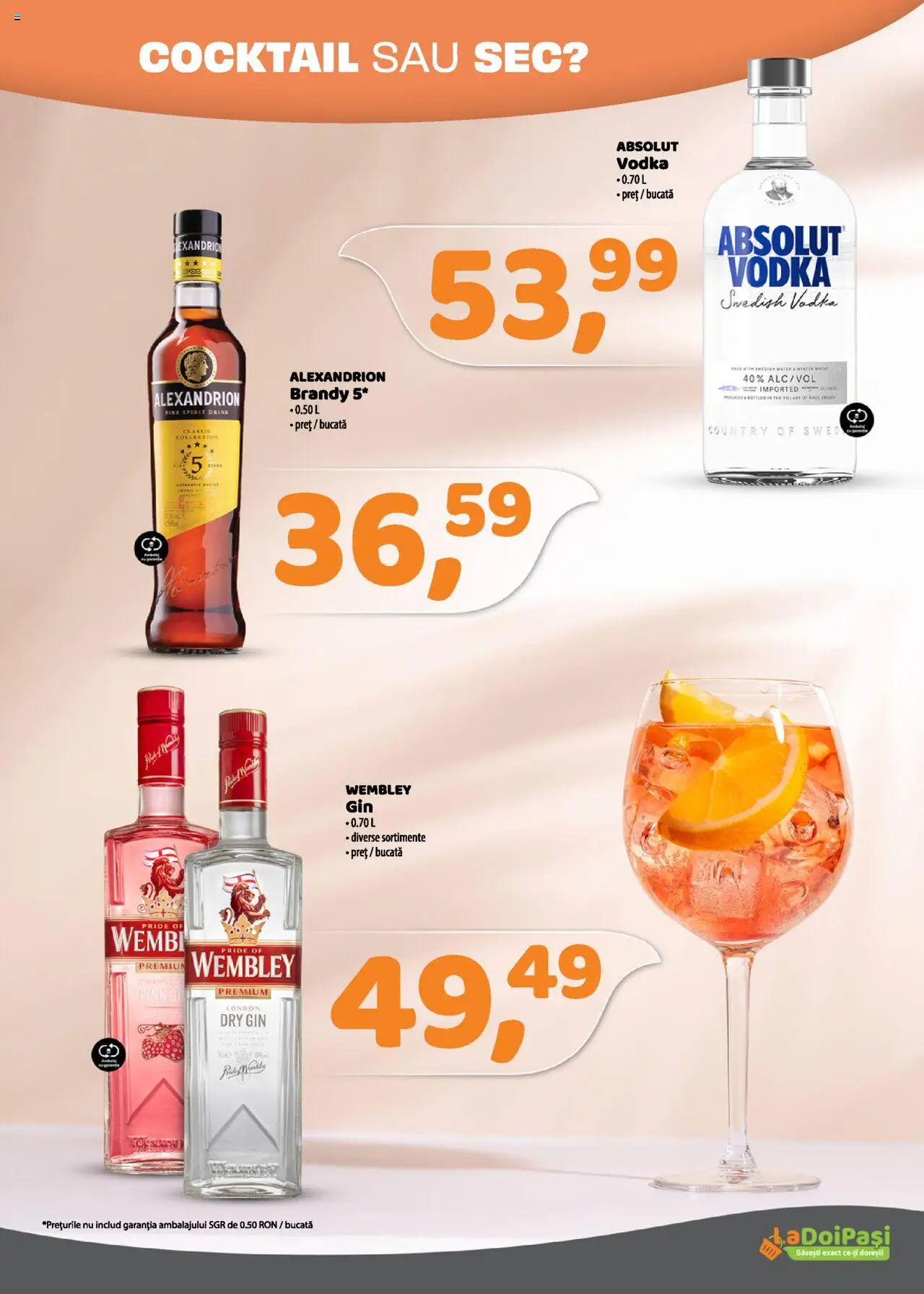 Catalog La Doi Pași 1 - 30 August 2025 | Pagina 14 | Produse: Cocktail, Gin, Vodka