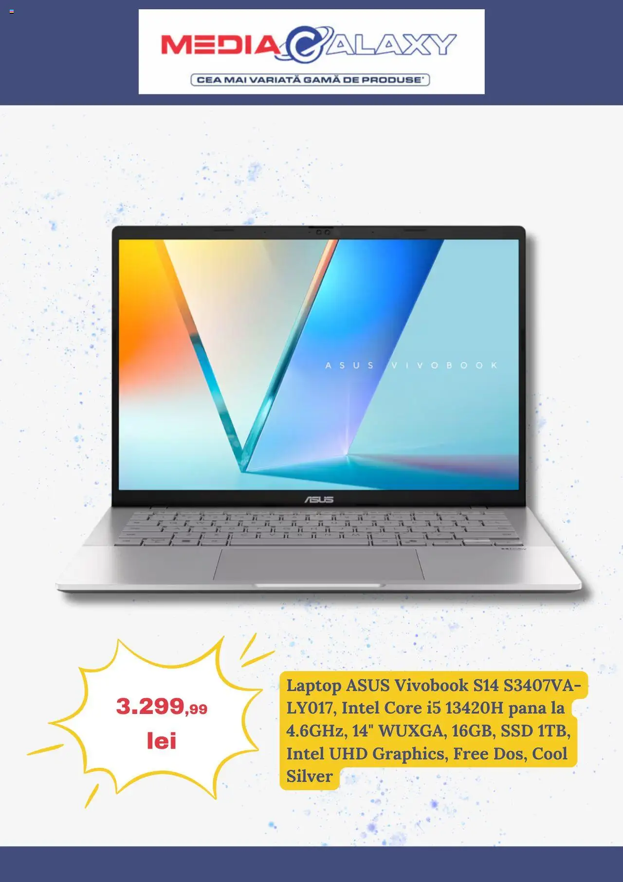 Catalog Media Galaxy 31 Iulie - 5 August 2025 | Pagina 3 | Produse: Laptop