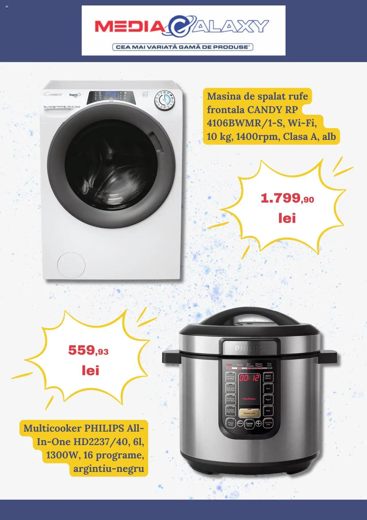 Catalog Media Galaxy 31 Iulie - 5 August 2025 | Pagina 6 | Produse: Enginar, Mașină De Spălat