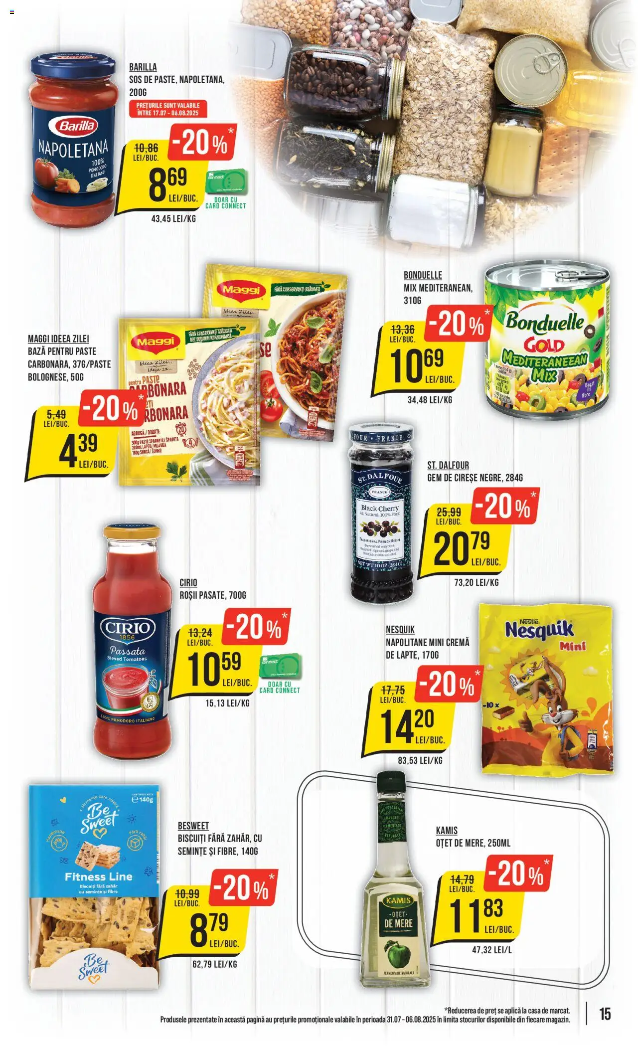 Catalog Mega Image 31 Iulie - 5 August 2025 | Pagina 15 | Produse: Roșii, Biscuiți, Cireșe, Sos