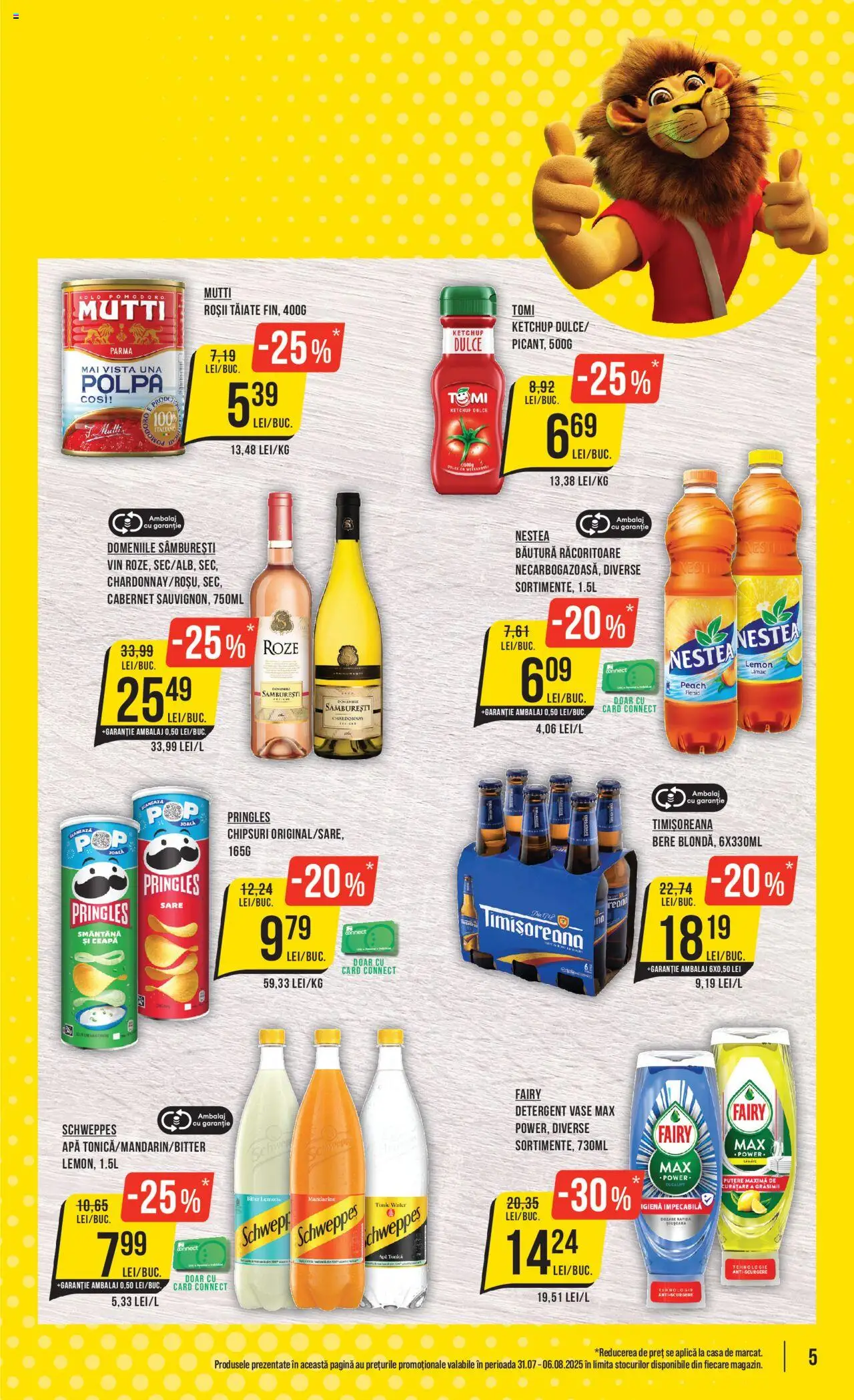Catalog Mega Image 31 Iulie - 5 August 2025 | Pagina 5 | Produse: Roșii, Detergent, Chipsuri, Sare