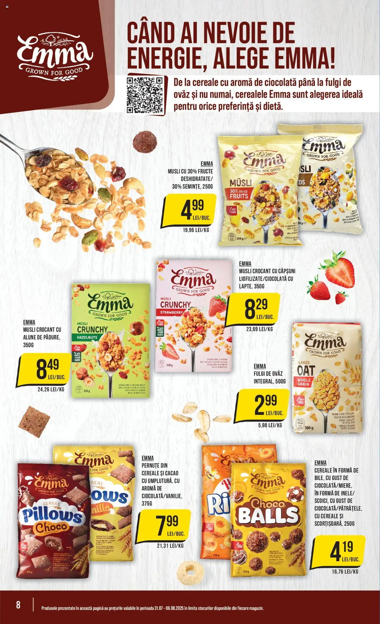 Catalog Mega Image 31 Iulie - 5 August 2025 | Pagina 8 | Produse: Alune, Ciocolată, Cereale, Fulgi