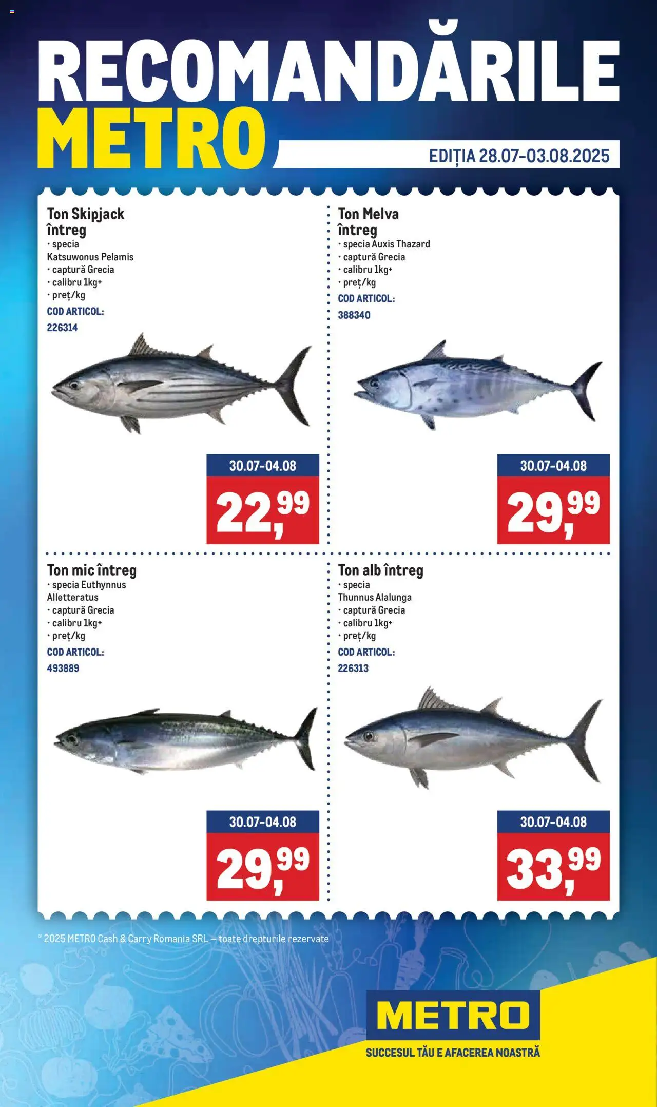 Catalog METRO 28 Iulie - 2 August 2025 | Pagina 1