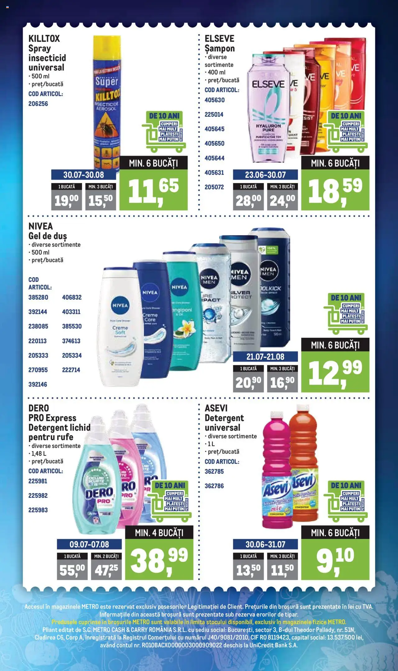 Catalog METRO 28 Iulie - 2 August 2025 | Pagina 4 | Produse: Duș, Șampon, Gel de duș, Detergent