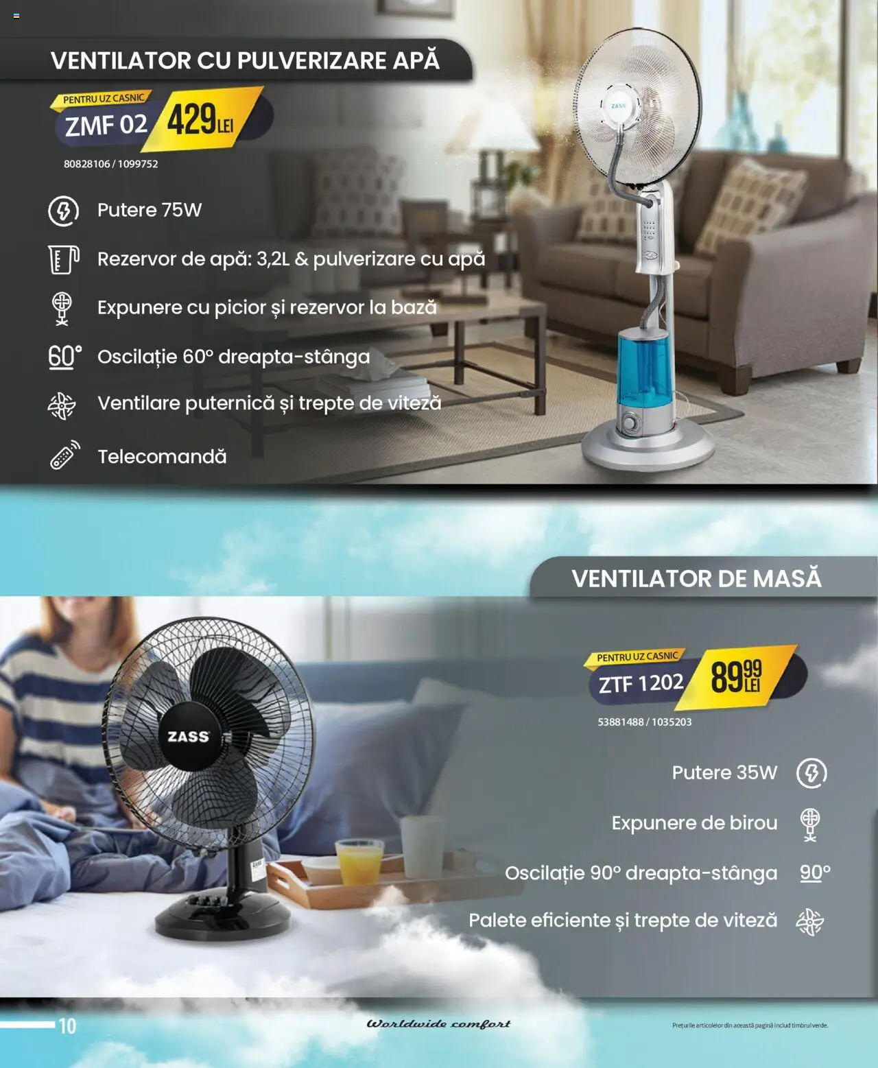 Catalog Selgros 1 - 20 August 2025 | Pagina 10 | Produse: Çikolatalı gofret, Ventilator, Masă, Apă