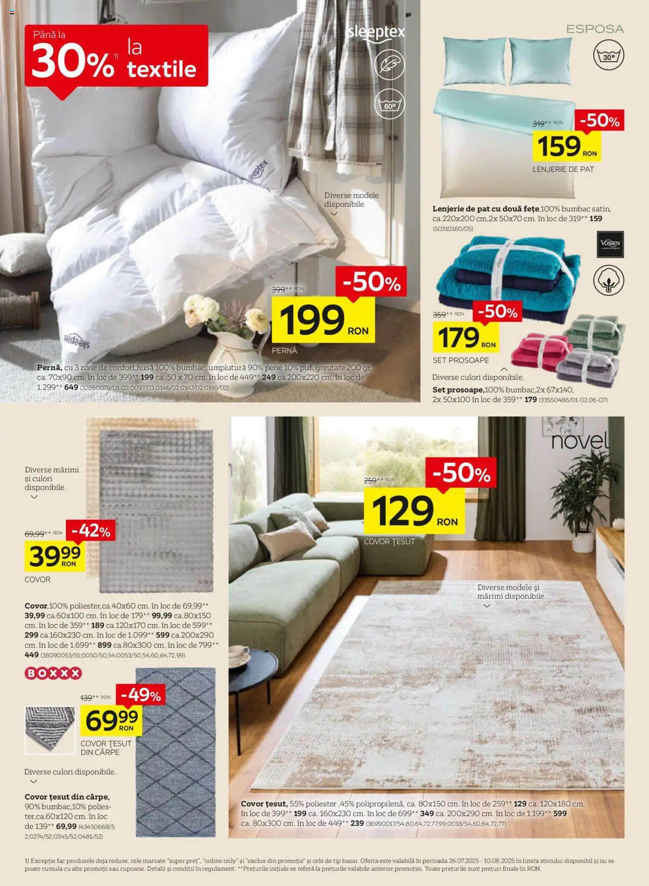 Catalog XXXLutz 28 Iulie - 23 August 2025 | Pagina 12 | Produse: Pat, Lenjerie de pat, Pernă, Covor