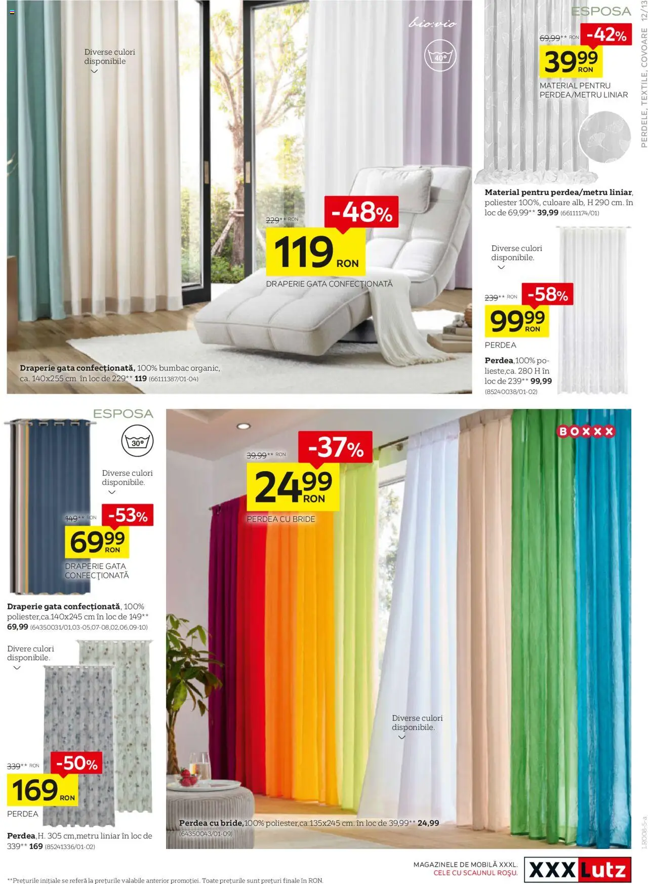 Catalog XXXLutz 28 Iulie - 23 August 2025 | Pagina 13 | Produse: Şerit ödül, Perdea