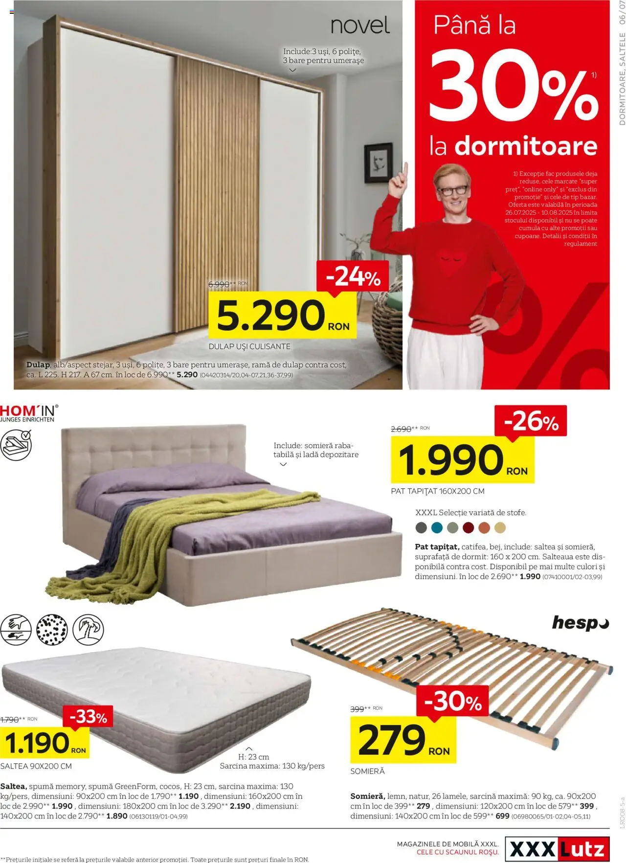 Catalog XXXLutz 28 Iulie - 23 August 2025 | Pagina 7 | Produse: Pat, Saltea