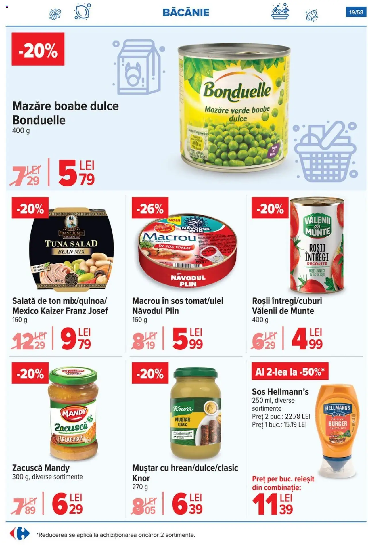 Catalog Carrefour 6 - 11 August 2025 | Pagina 20 | Produse: Suc, Burger, Salată, Zacuscă