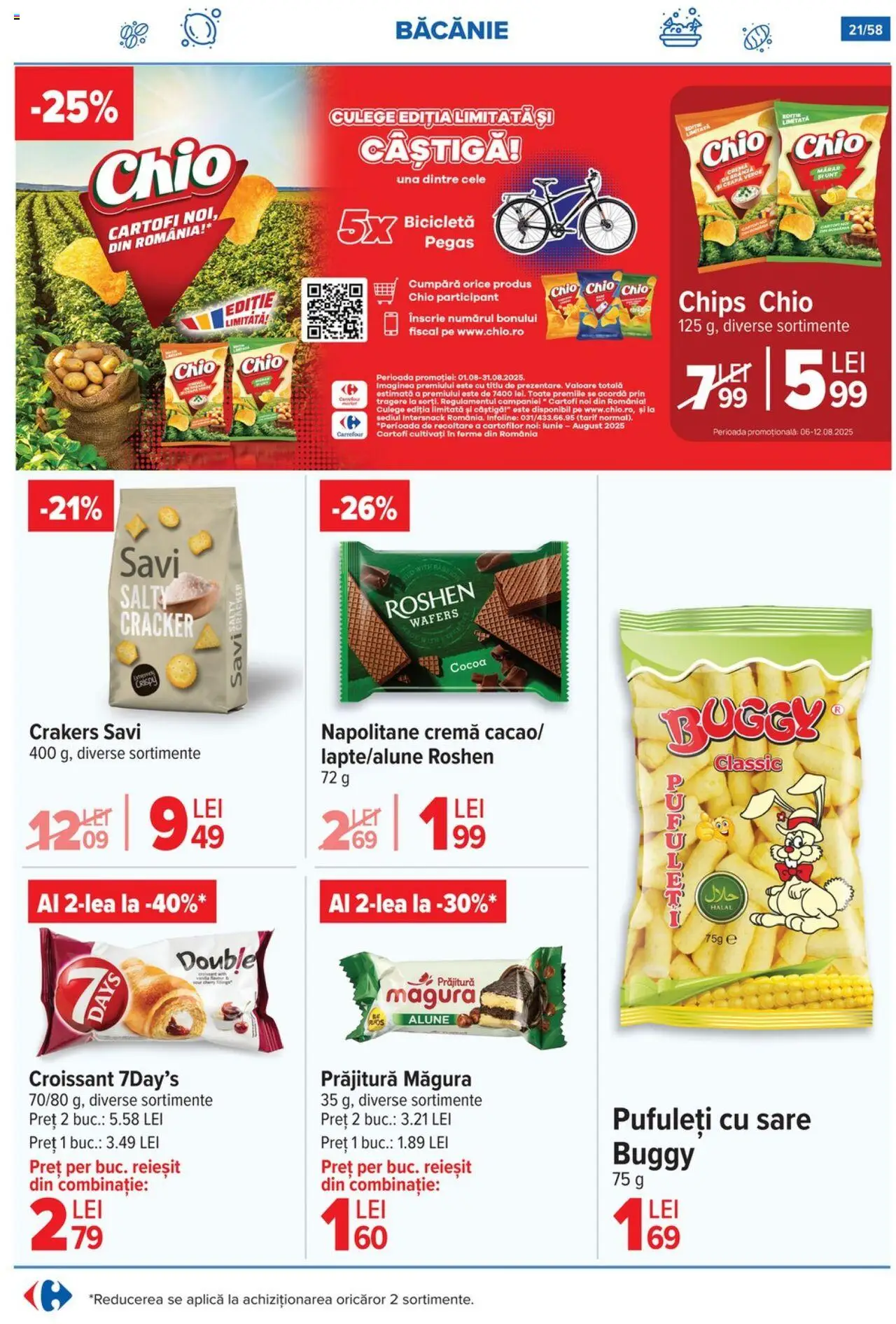 Catalog Carrefour 6 - 11 August 2025 | Pagina 22 | Produse: Dana kuşbaşı, Brânză, Pufuleți, Sare