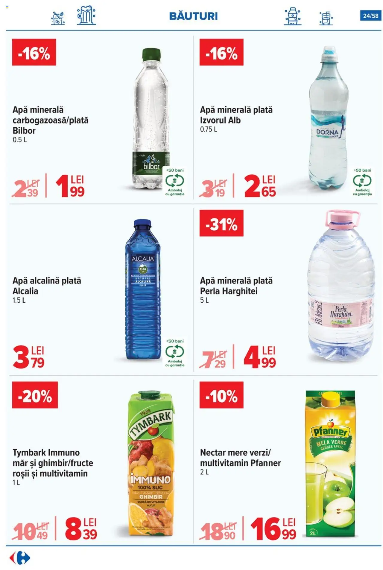 Catalog Carrefour 6 - 11 August 2025 | Pagina 25 | Produse: Yazı tahtası kalemi, Mere, Roșii, Apă