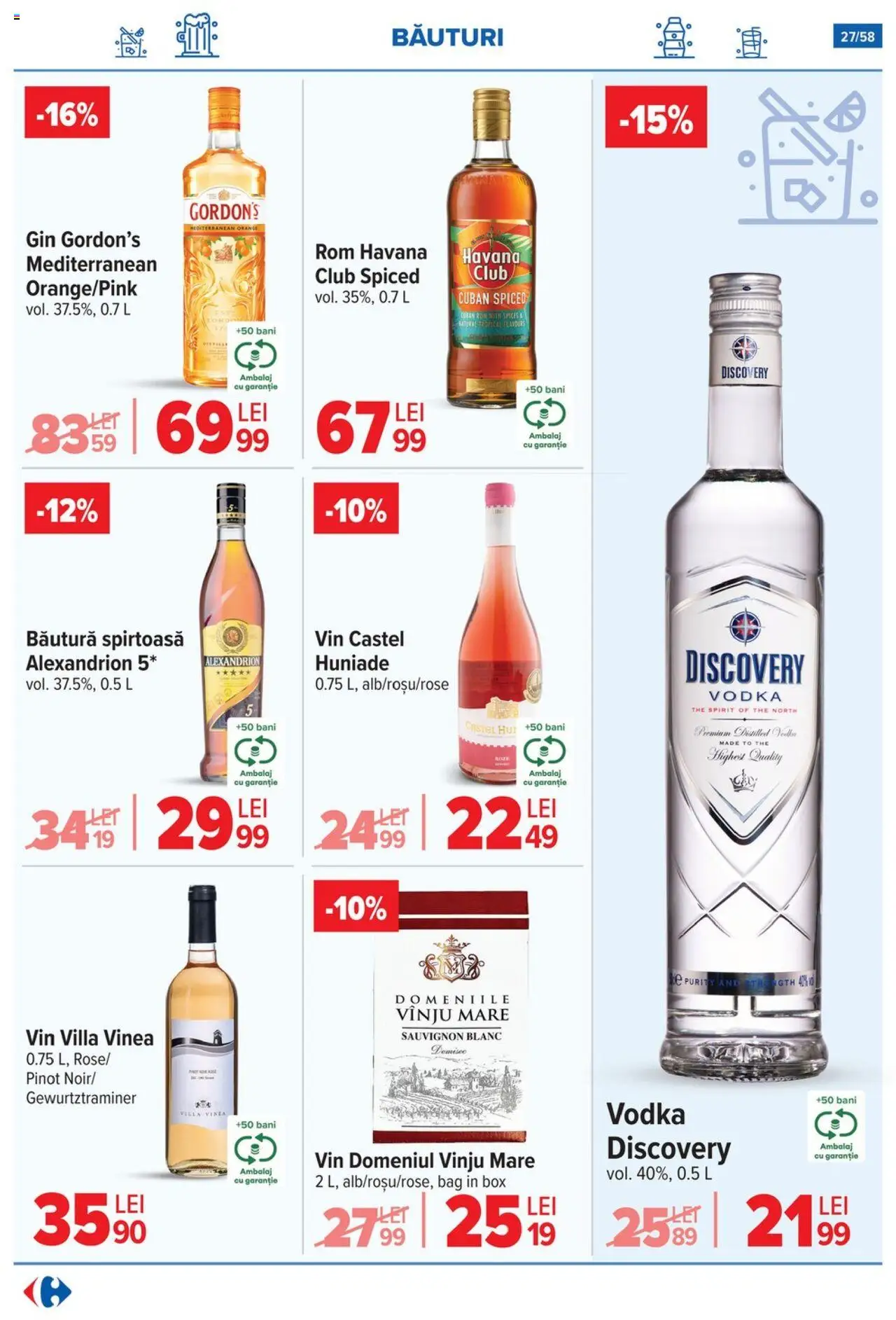 Catalog Carrefour 6 - 11 August 2025 | Pagina 28 | Produse: Vin, Rom, Gin, Vodka