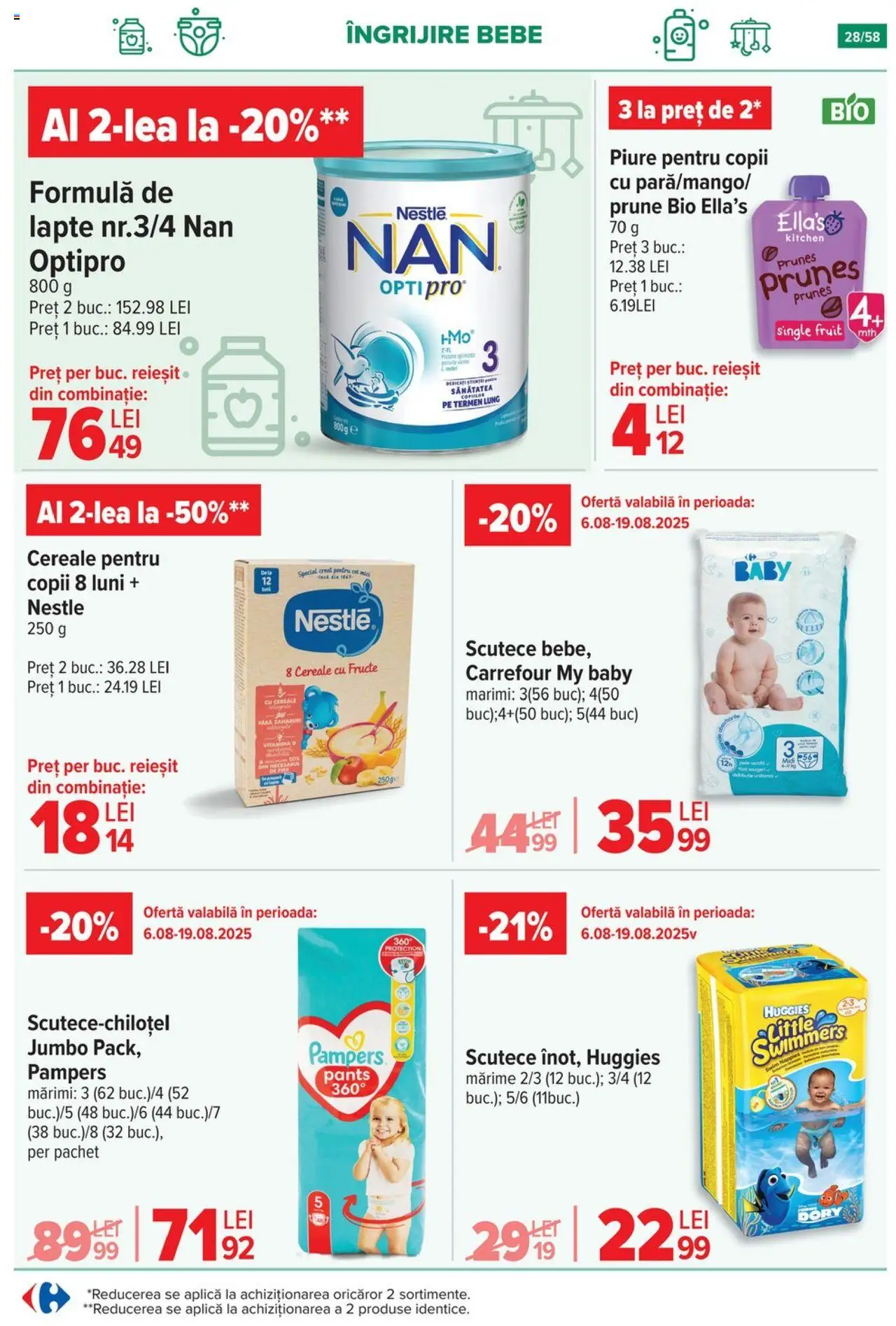 Catalog Carrefour 6 - 11 August 2025 | Pagina 29 | Produse: Prune, Cereale, Scutece, Fructe