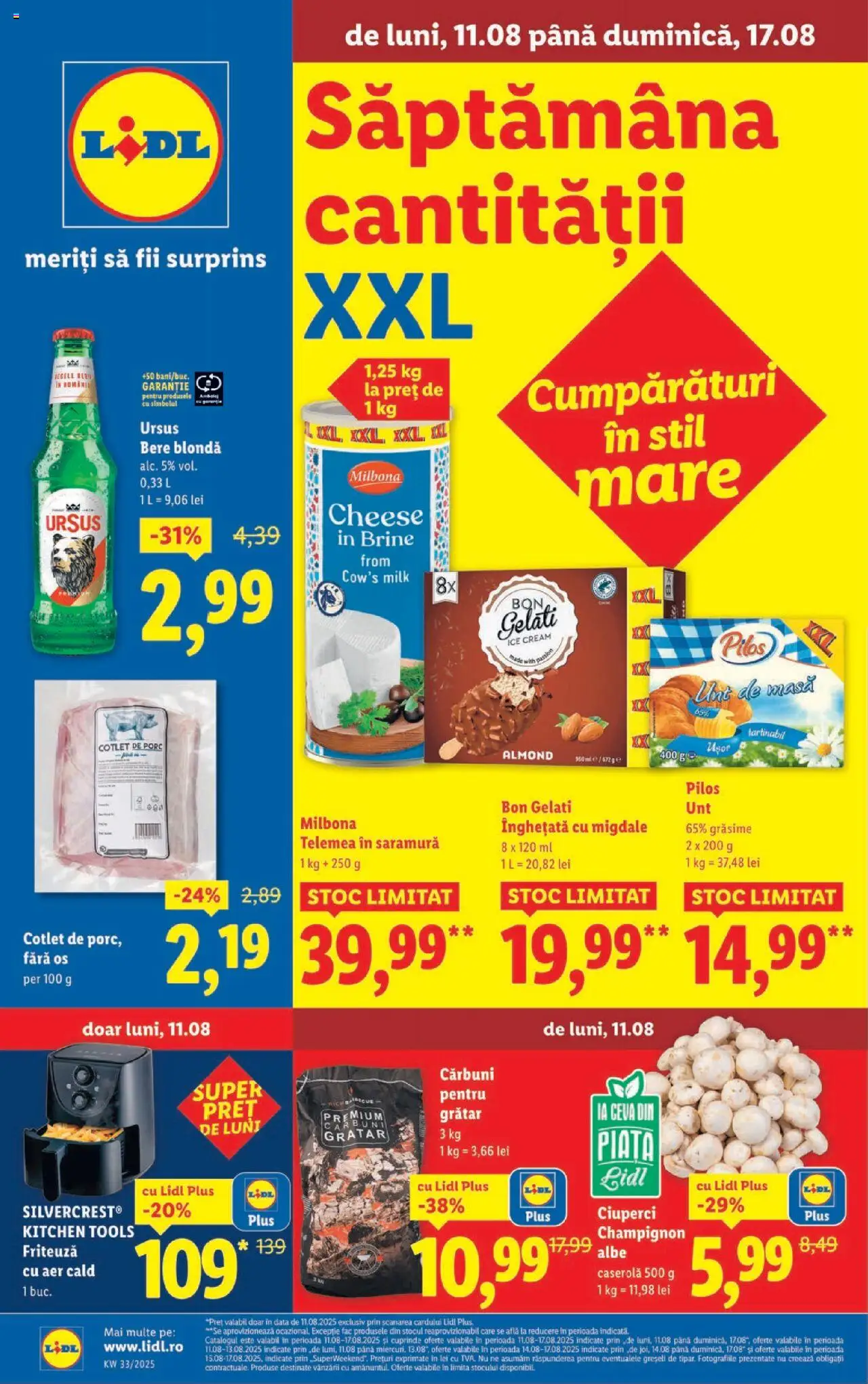 Catalog LIDL 11 - 16 August 2025 | Pagina 1 | Produse: Toplar, Grill, Masă, Înghețată