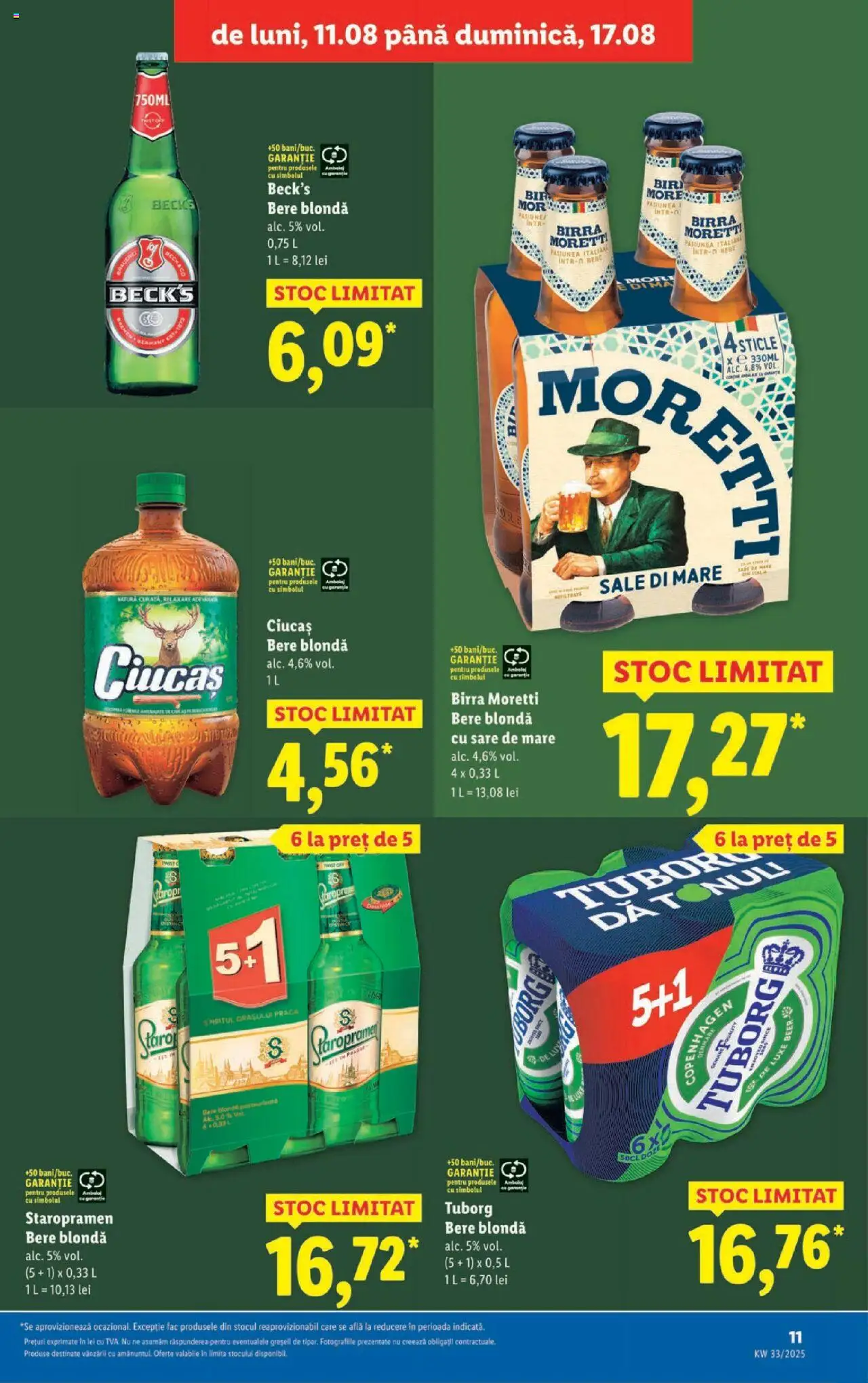 Catalog LIDL 11 - 16 August 2025 | Pagina 11 | Produse: Bere, Sare
