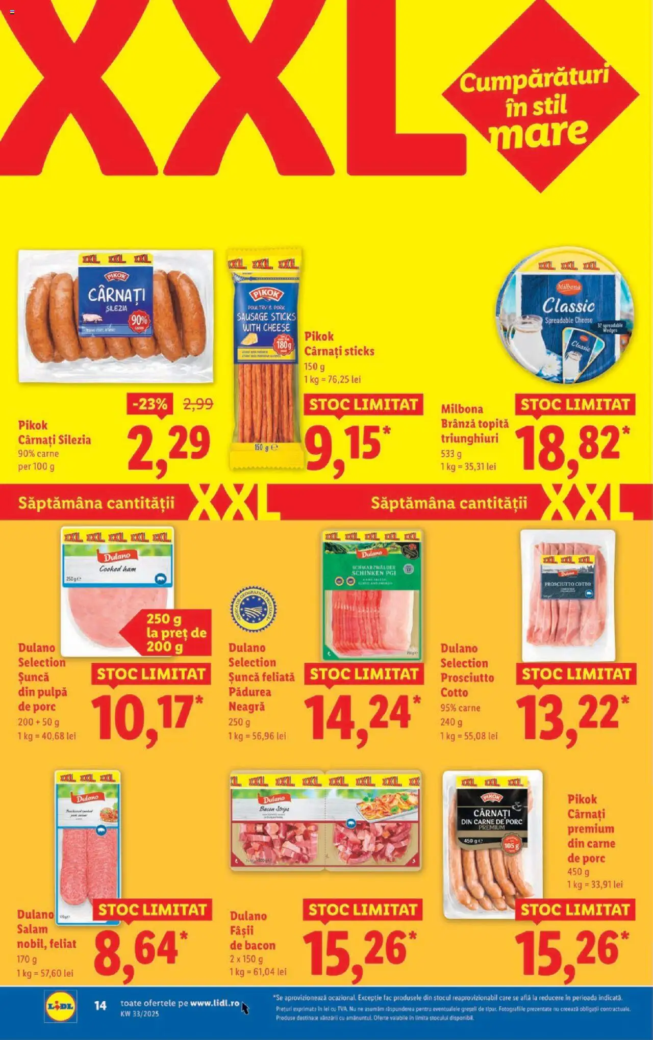 Catalog LIDL 11 - 16 August 2025 | Pagina 14 | Produse: Bacon, Salam, Șuncă, Carne De Porc