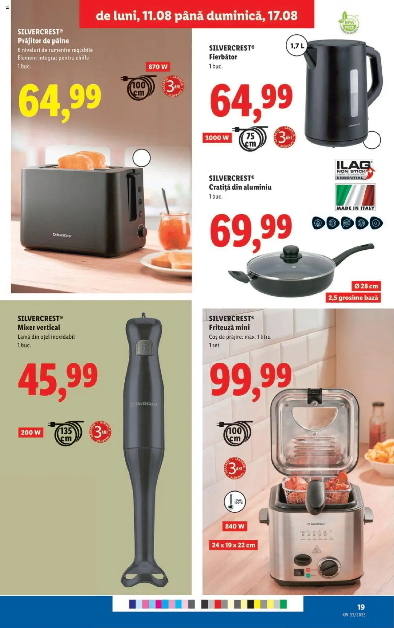 Catalog LIDL 11 - 16 August 2025 | Pagina 19 | Produse: Blender, Cratiță, Friteuză, Coș
