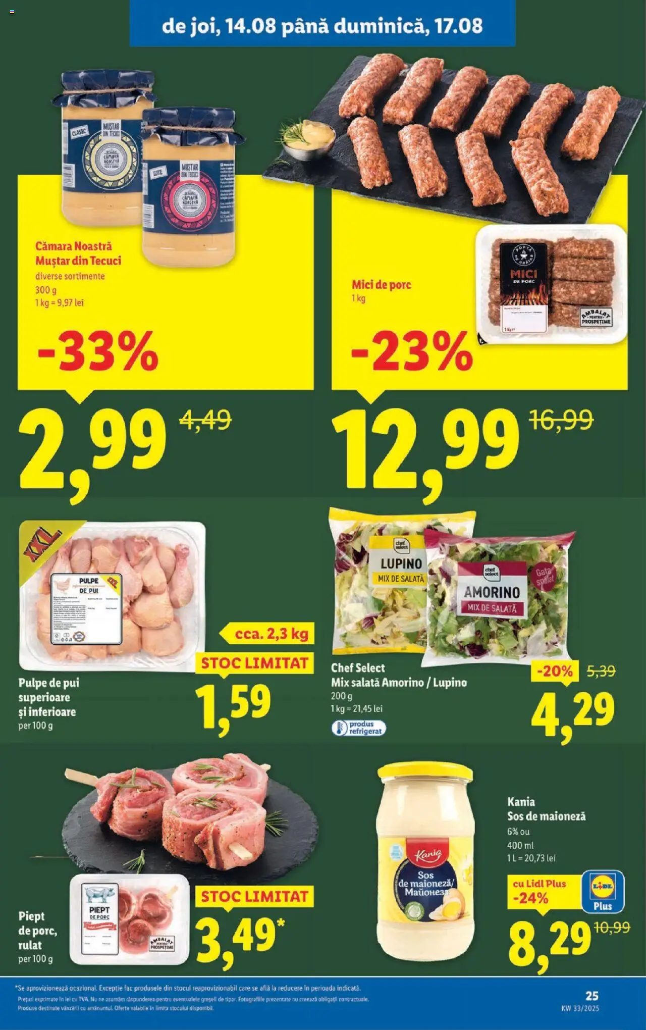 Catalog LIDL 11 - 16 August 2025 | Pagina 25 | Produse: Mici, Muștar, Maioneză, Sos