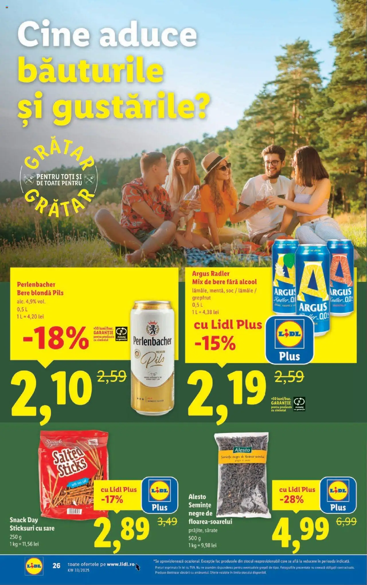 Catalog LIDL 11 - 16 August 2025 | Pagina 26 | Produse: Semințe, Bere, Sare, Lămâie