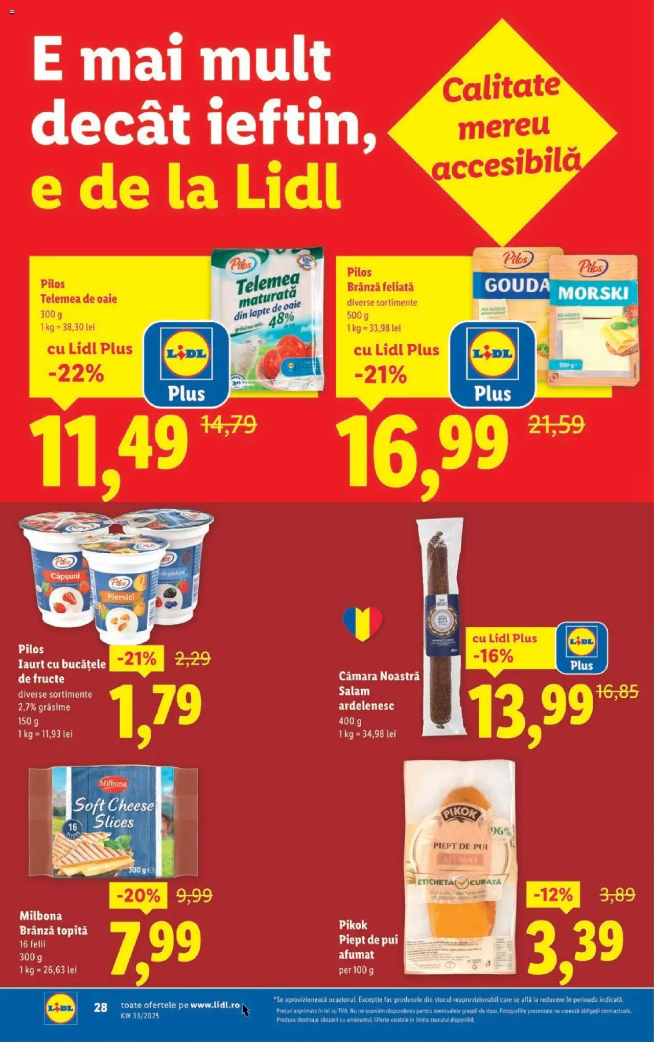 Catalog LIDL 11 - 16 August 2025 | Pagina 28 | Produse: Toplar, Hacıyatmaz Kedi Oyuncağı, Brânză, Fructe