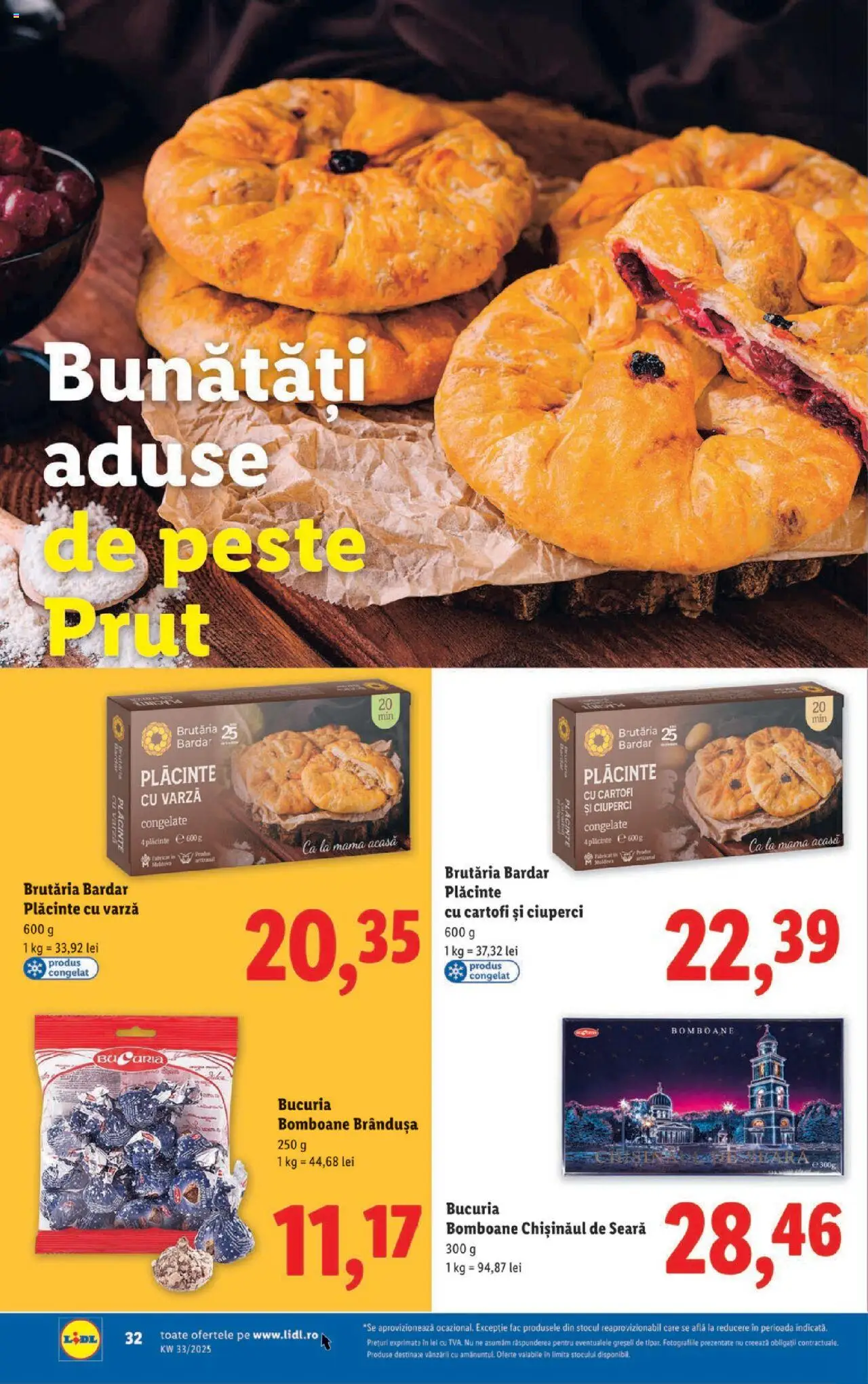 Catalog LIDL 11 - 16 August 2025 | Pagina 32 | Produse: Varză, Ciuperci, Pește, Bomboane