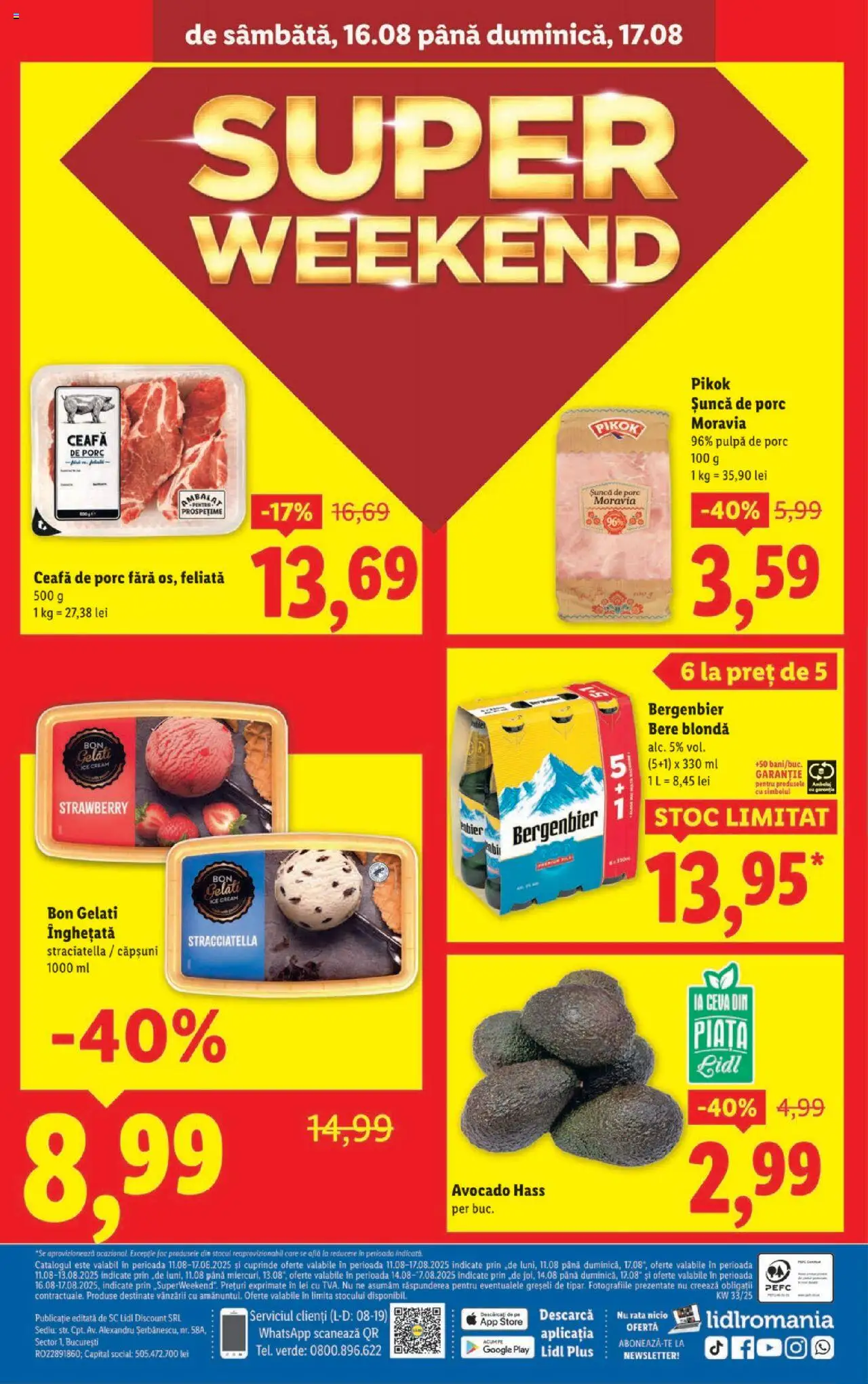 Catalog LIDL 11 - 16 August 2025 | Pagina 38 | Produse: Keçeli kalem, Bere, Căpșuni, Înghețată