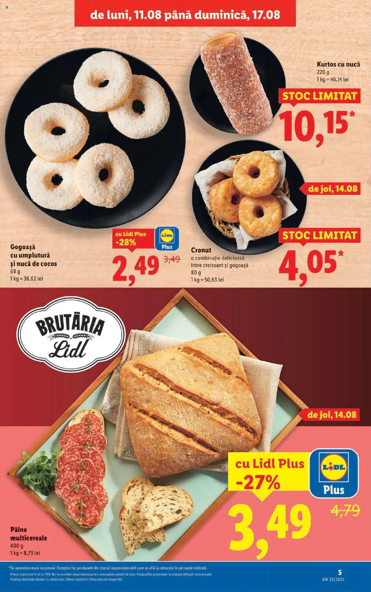Catalog LIDL 11 - 16 August 2025 | Pagina 5 | Produse: Divan, Pâine