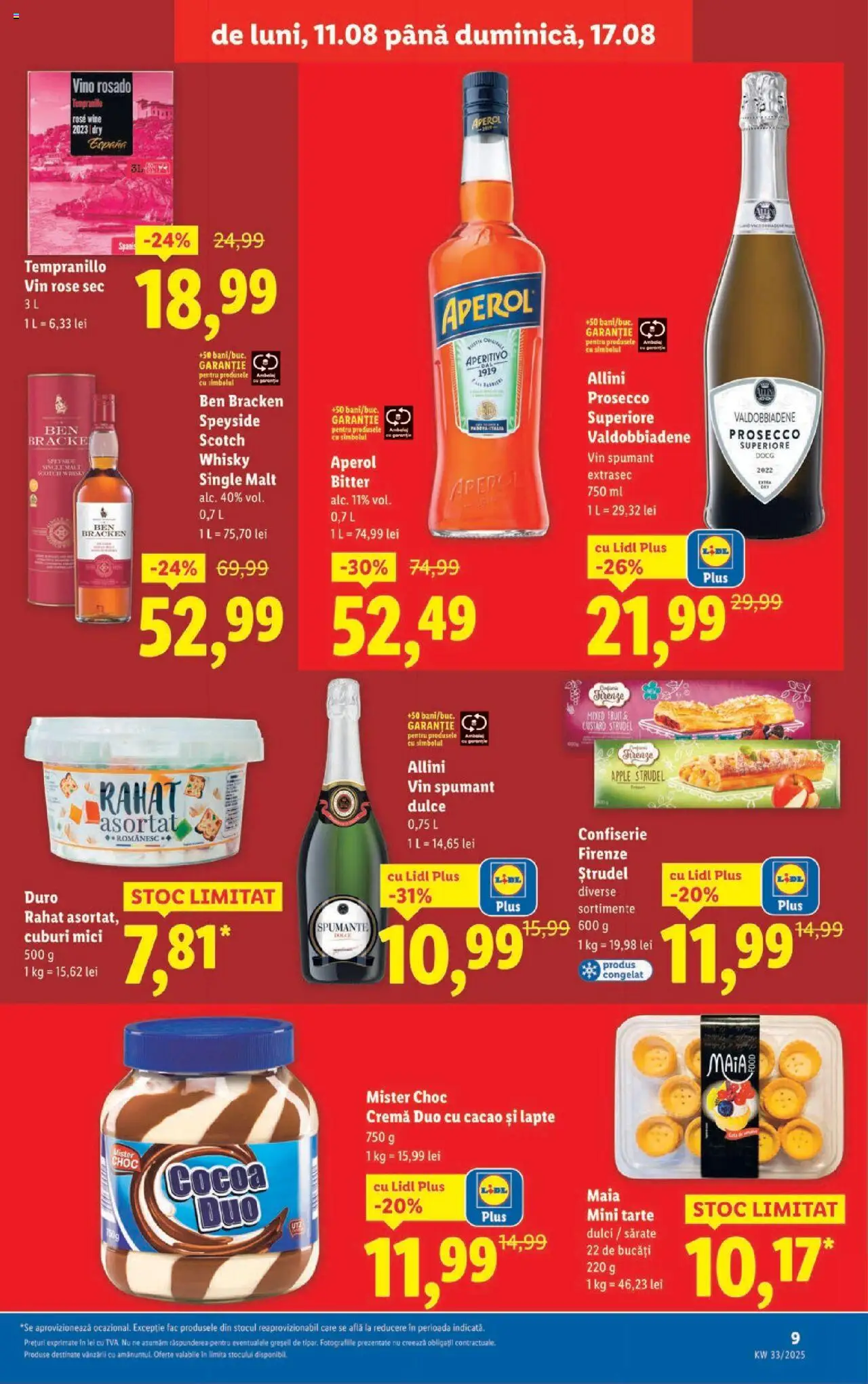 Catalog LIDL 11 - 16 August 2025 | Pagina 9 | Produse: Mici, Prosecco, Cremă, Vin