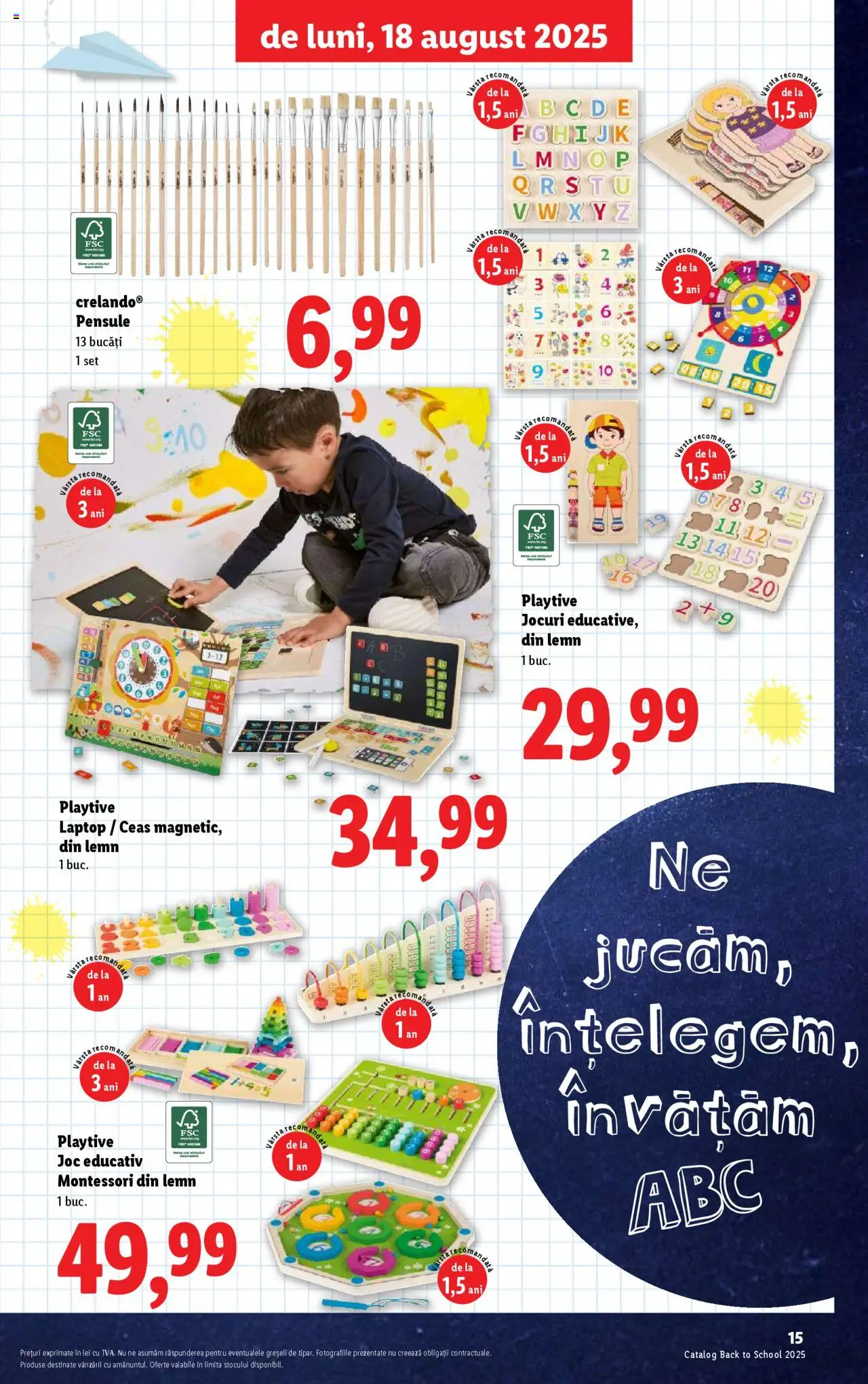 Catalog LIDL 11 - 30 August 2025 | Pagina 15 | Produse: Laptop, Ceas, Joc