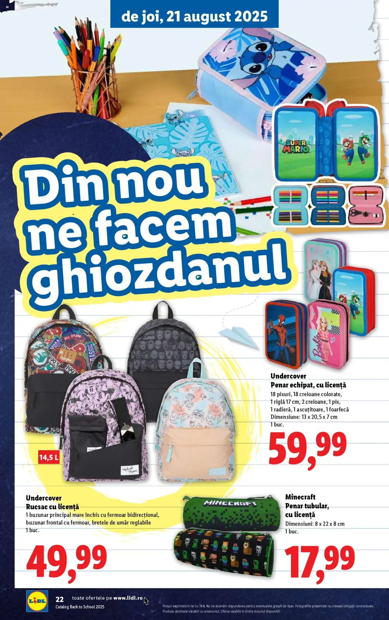 Catalog LIDL 11 - 30 August 2025 | Pagina 22 | Produse: Rucsac