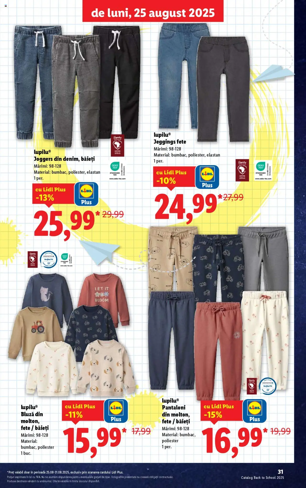 Catalog LIDL 11 - 30 August 2025 | Pagina 31 | Produse: Bluză, Pantaloni