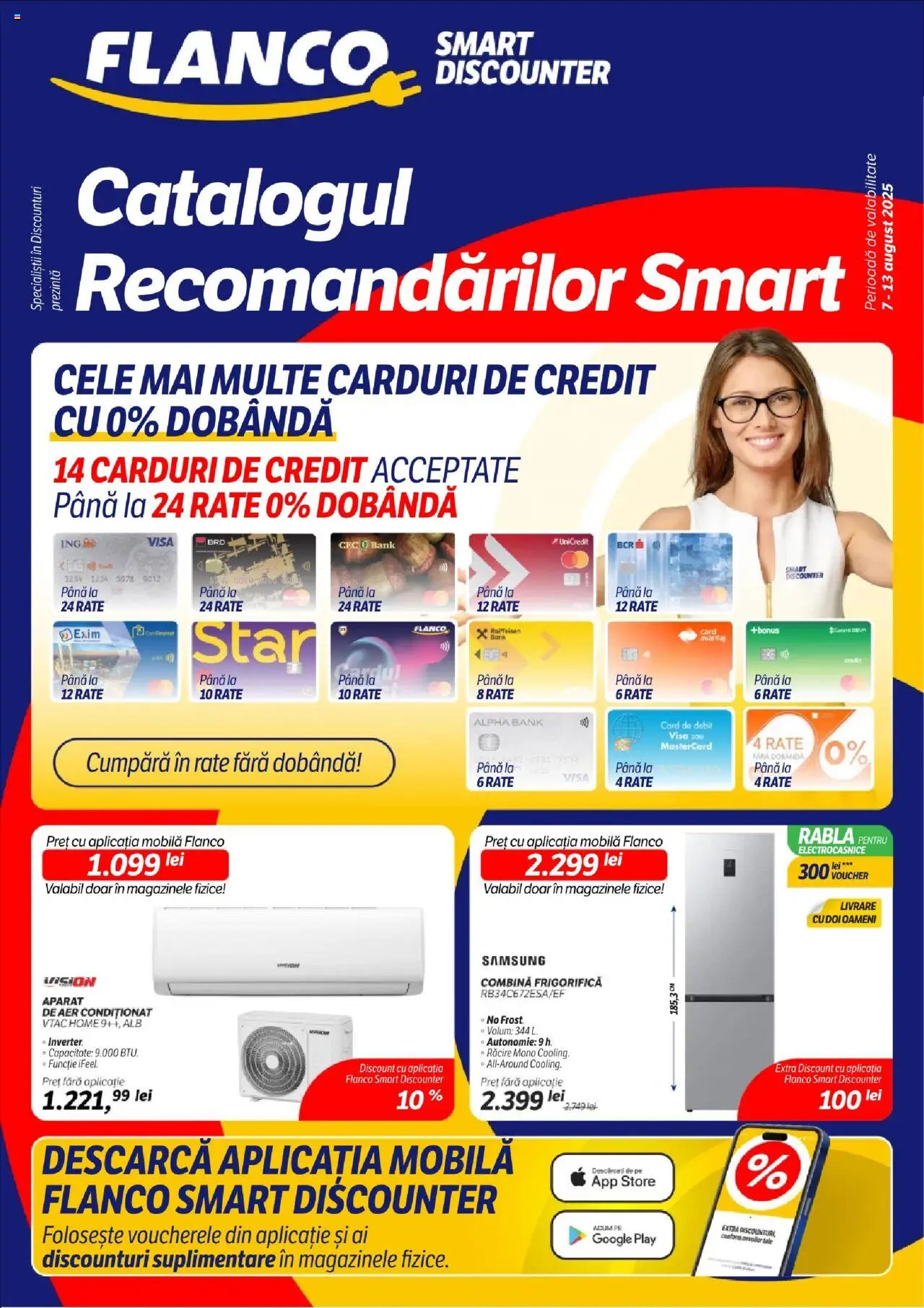 Catalog Flanco 7 - 12 August 2025 | Pagina 1 | Produse: Aer Condiționat, Combină frigorifică