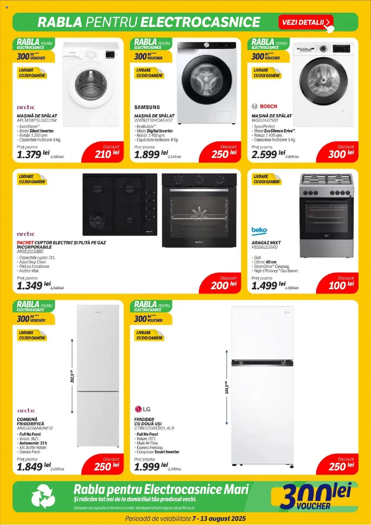 Catalog Flanco 7 - 12 August 2025 | Pagina 12 | Produse: Frigider, Mașină De Spălat, Cuptor, Plită