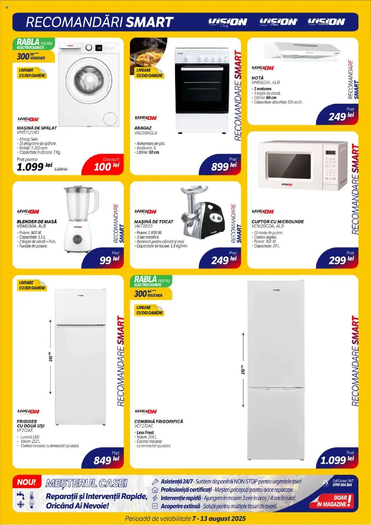 Catalog Flanco 7 - 12 August 2025 | Pagina 19 | Produse: Mașină de tocat, Cuptor, Cuptor Cu Microunde, Cârnați
